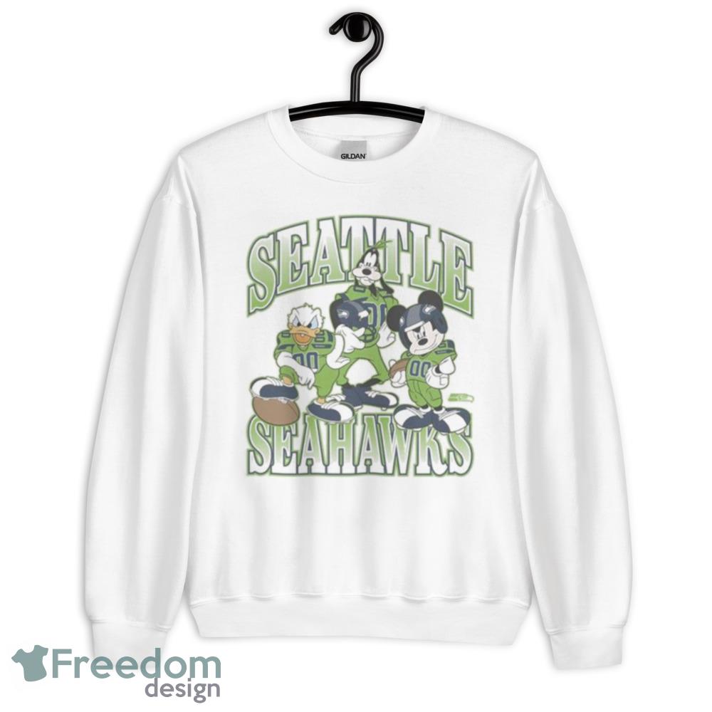 Junk Food Seattle Seahawks Contrast Crew Neck Sweatshirt