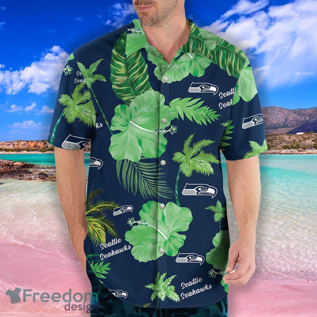 Seattle Seahawks Hawaiian Shirt And Short - Freedomdesign