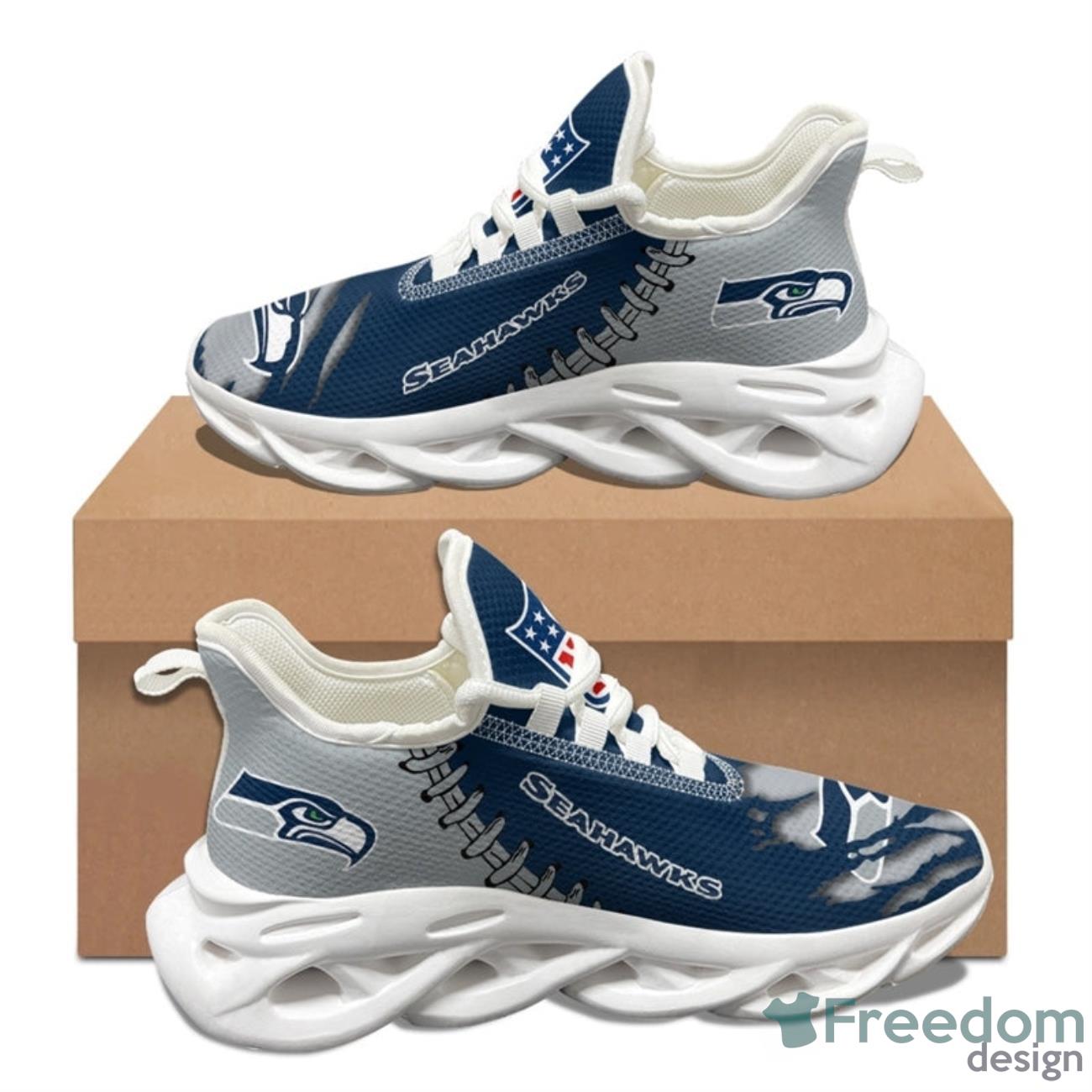 Seattle Seahawks NFL Max Soul Sneakers Running Shoes Product Photo 1