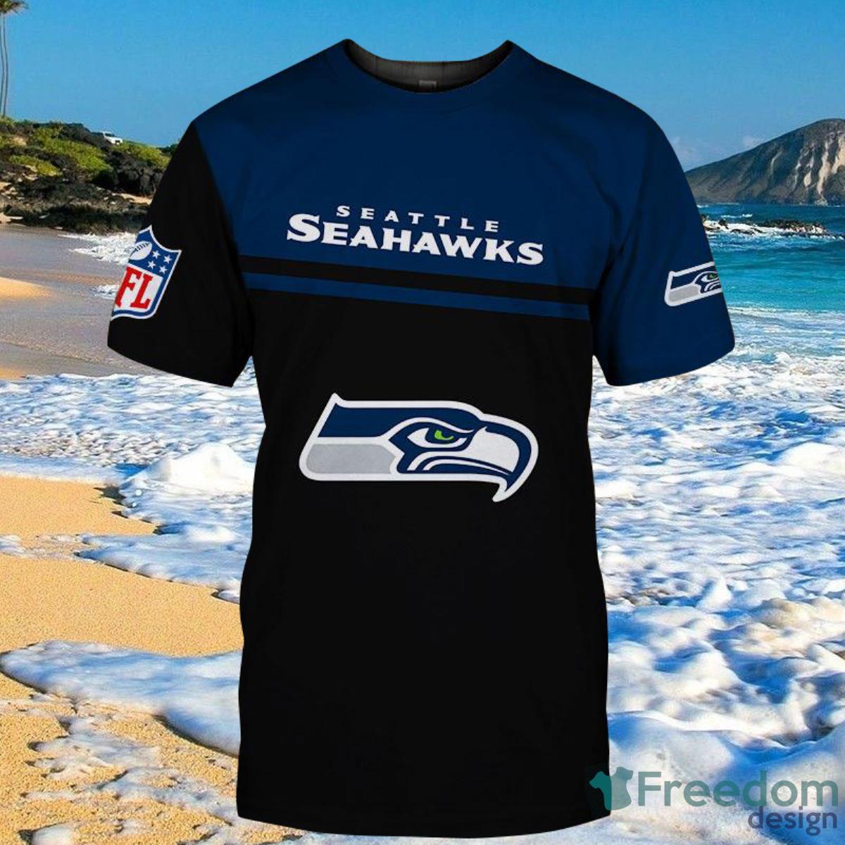 Seattle Seahawks NHL Shirts 3D Hand Skull For Men And Women Product Photo 2