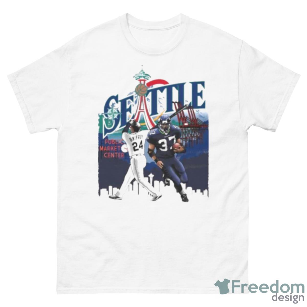 Seattle Sport Teams Public Market Center Shirt - 500 Men’s Classic Tee Gildan