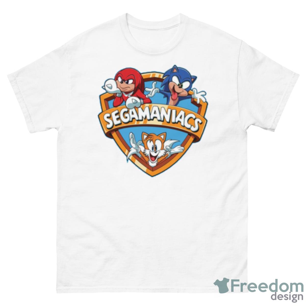 Segamaniacs Sonic Cartoon Shirt - 500 Men’s Classic Tee Gildan