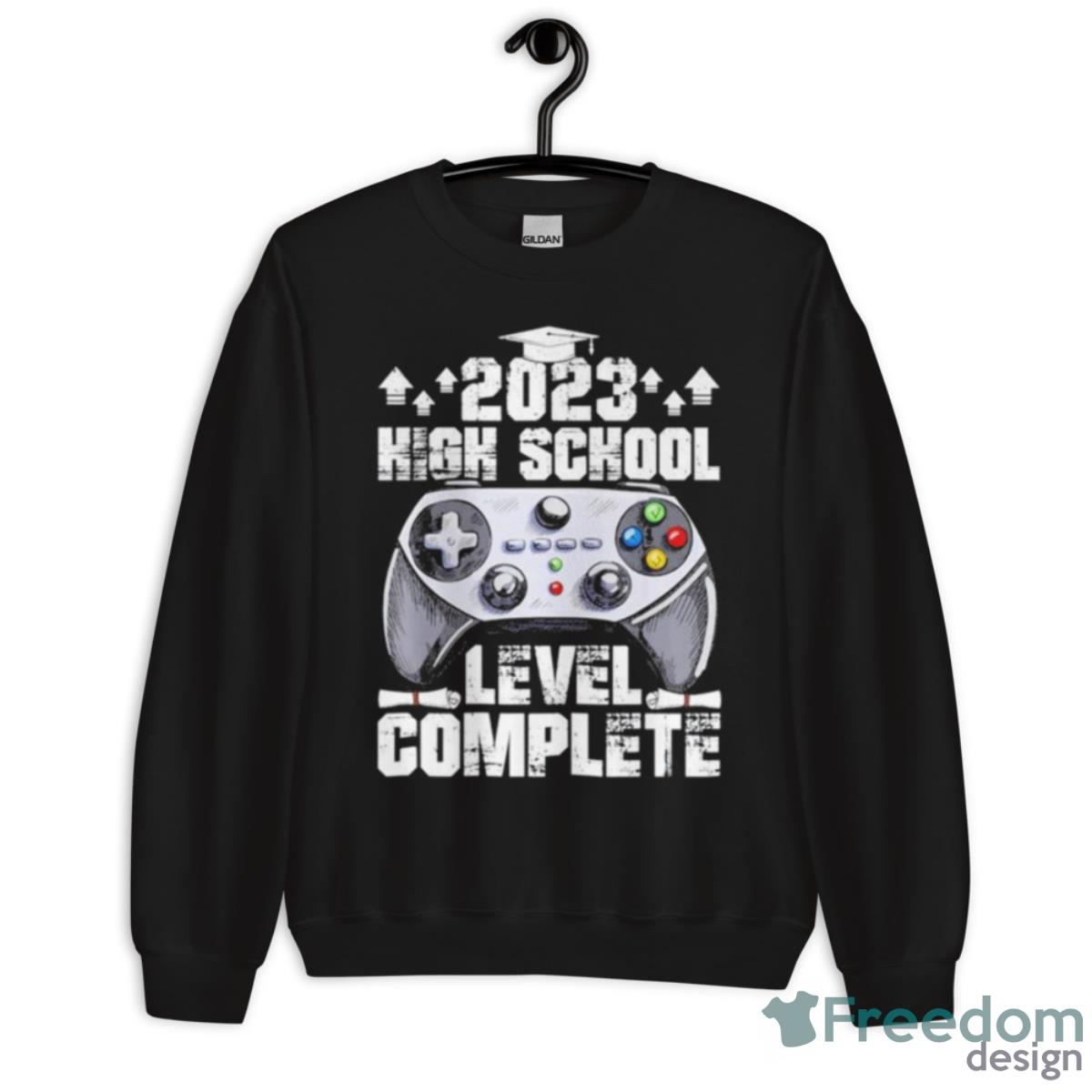 Senior Gamer 2023 High School Level Complete Shirt - Unisex Crewneck Sweatshirt