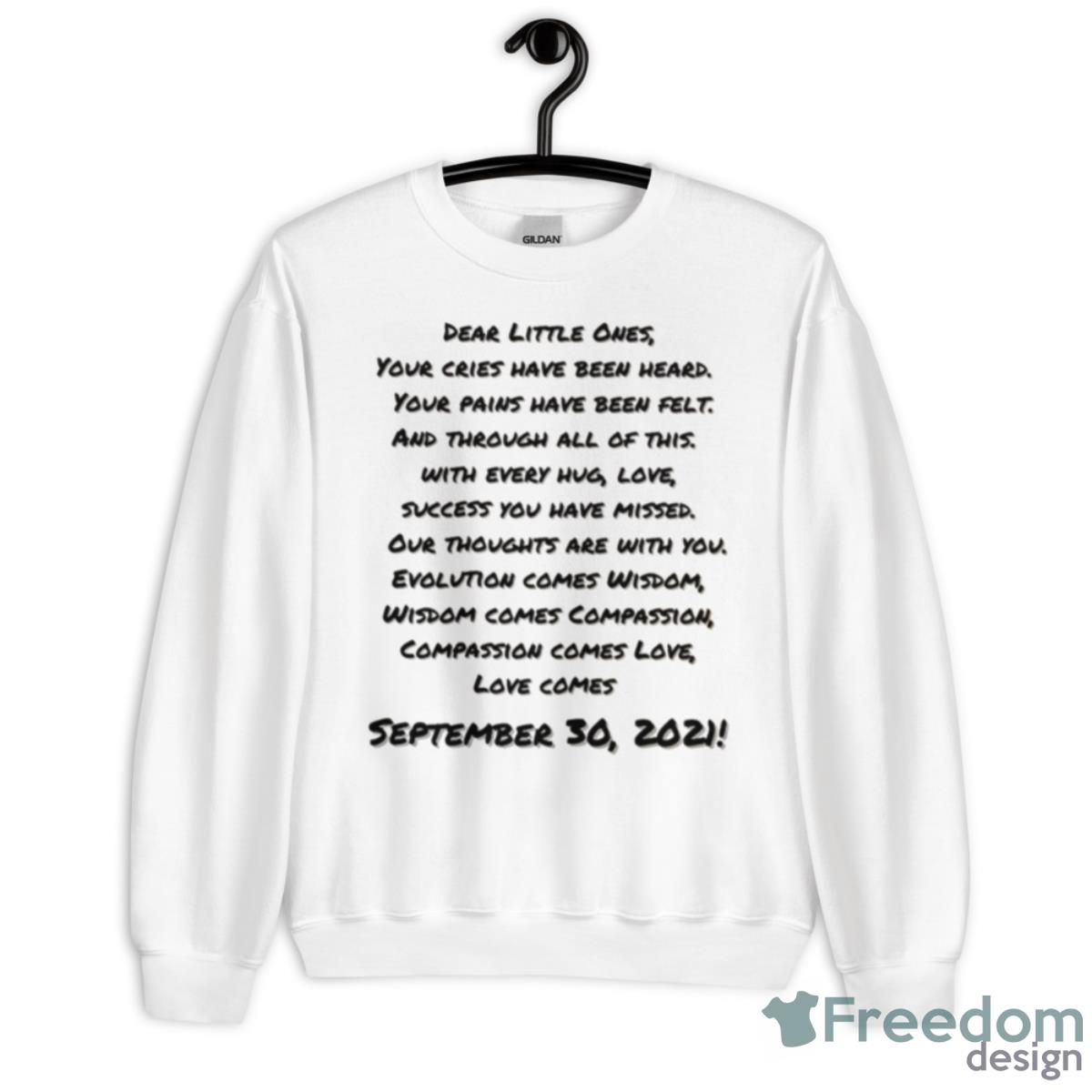 September 30 2021 Poem Ancestors Shirt - Unisex Heavy Blend Crewneck Sweatshirt