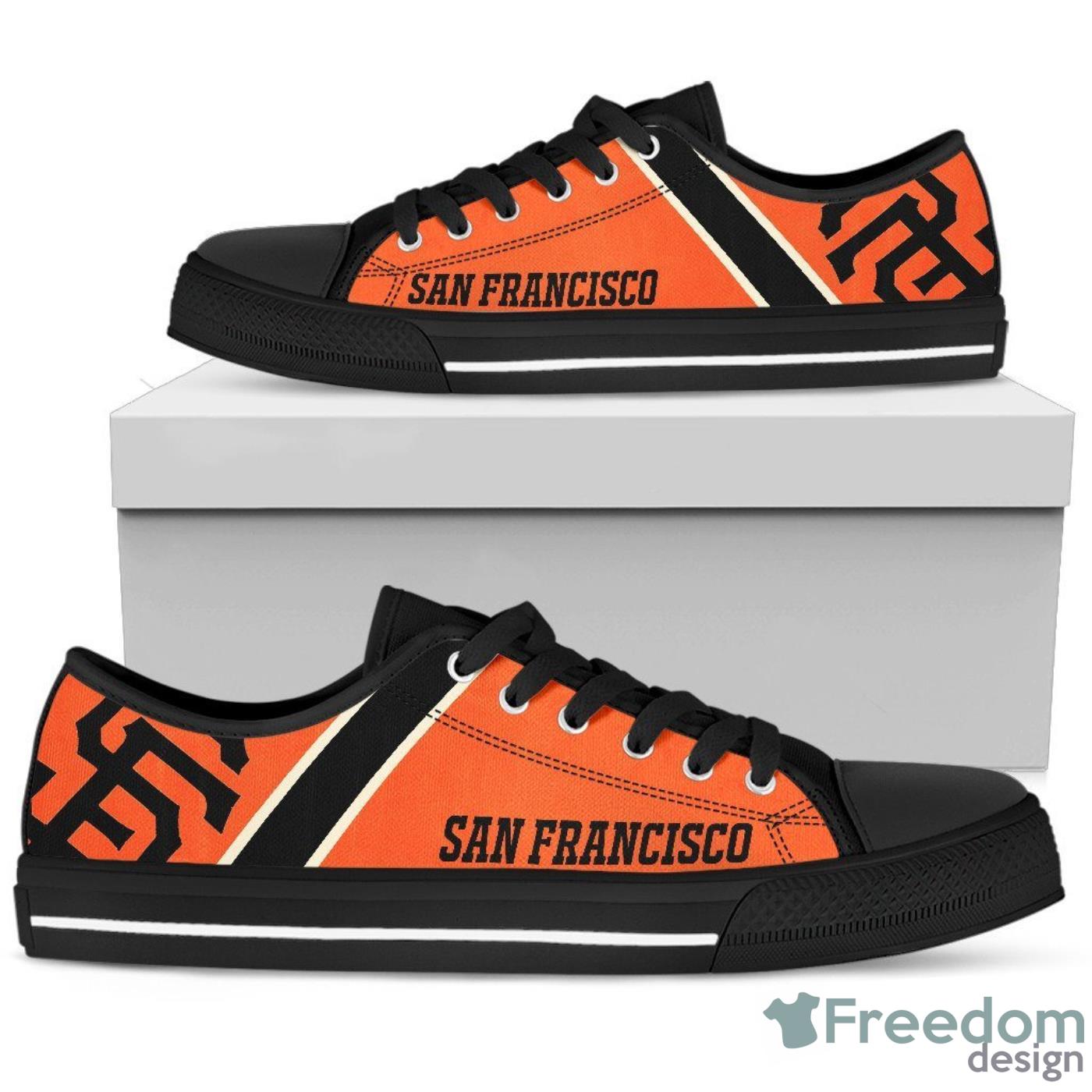 Sf Giants Low Top Canvas Shoes For Men And Women Product Photo 1