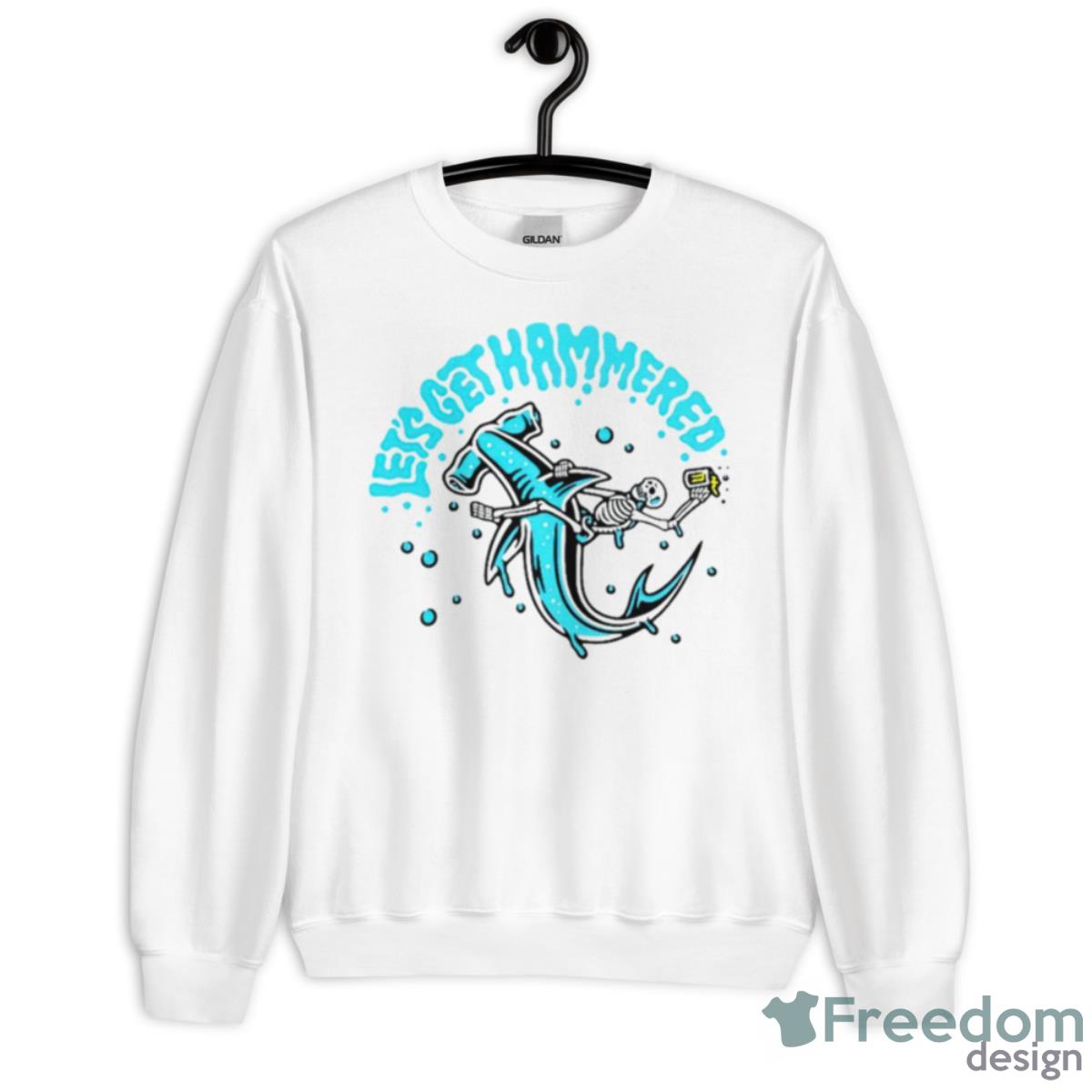 Shark Let’s Get Hammered Shirt - Unisex Heavy Blend Crewneck Sweatshirt