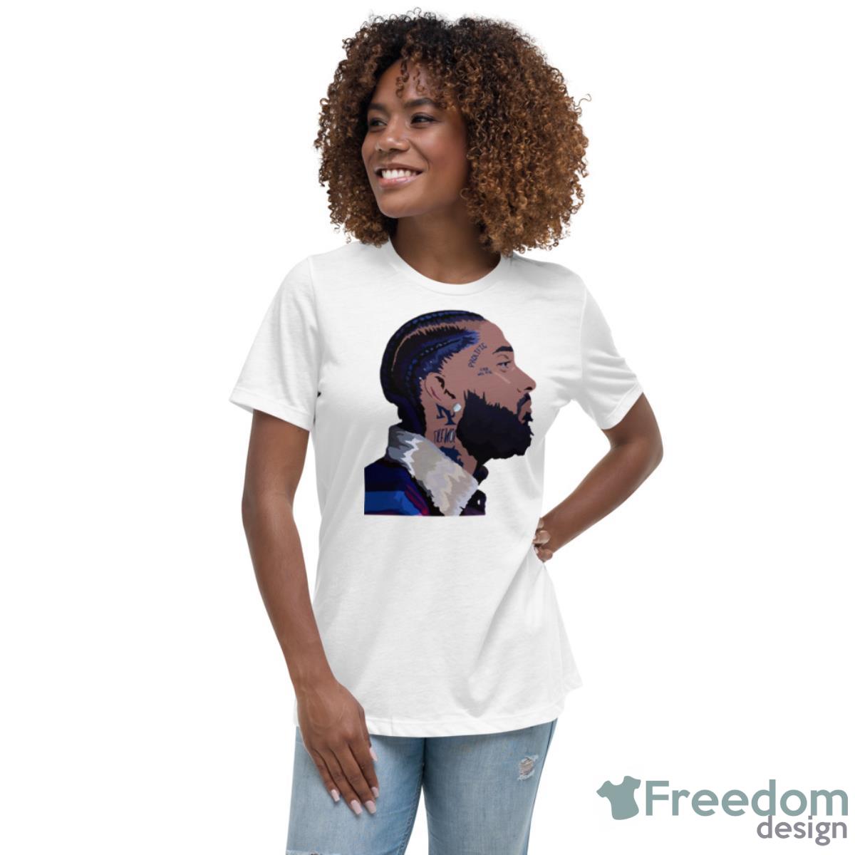 Side Profile With Eye Nipsey Hussle Shirt - Freedomdesign