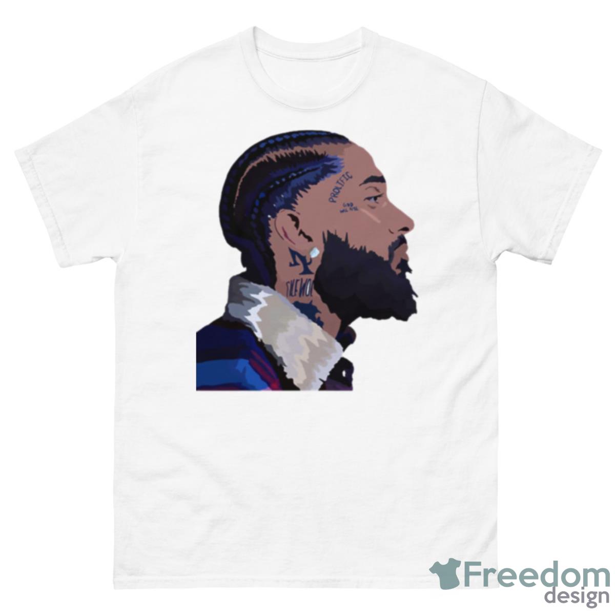 Side Profile With Eye Nipsey Hussle Shirt - 500 Men’s Classic Tee Gildan