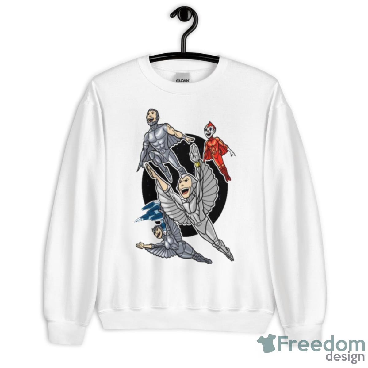 Silverhawks Funny Hero Cartoon Shirt - Unisex Heavy Blend Crewneck Sweatshirt