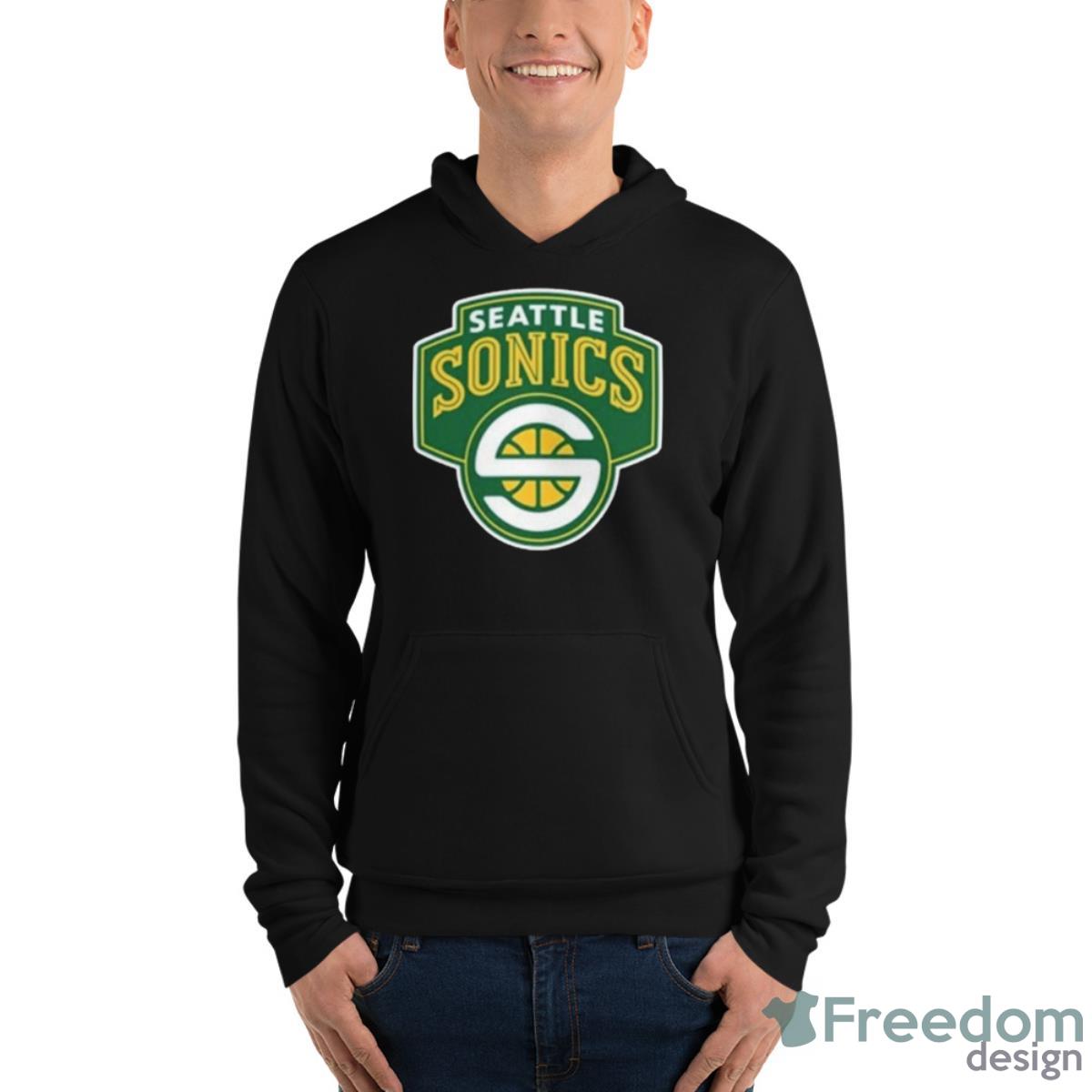 Simply Seattle Seattle Supersonics Black Logo Shirt - Freedomdesign