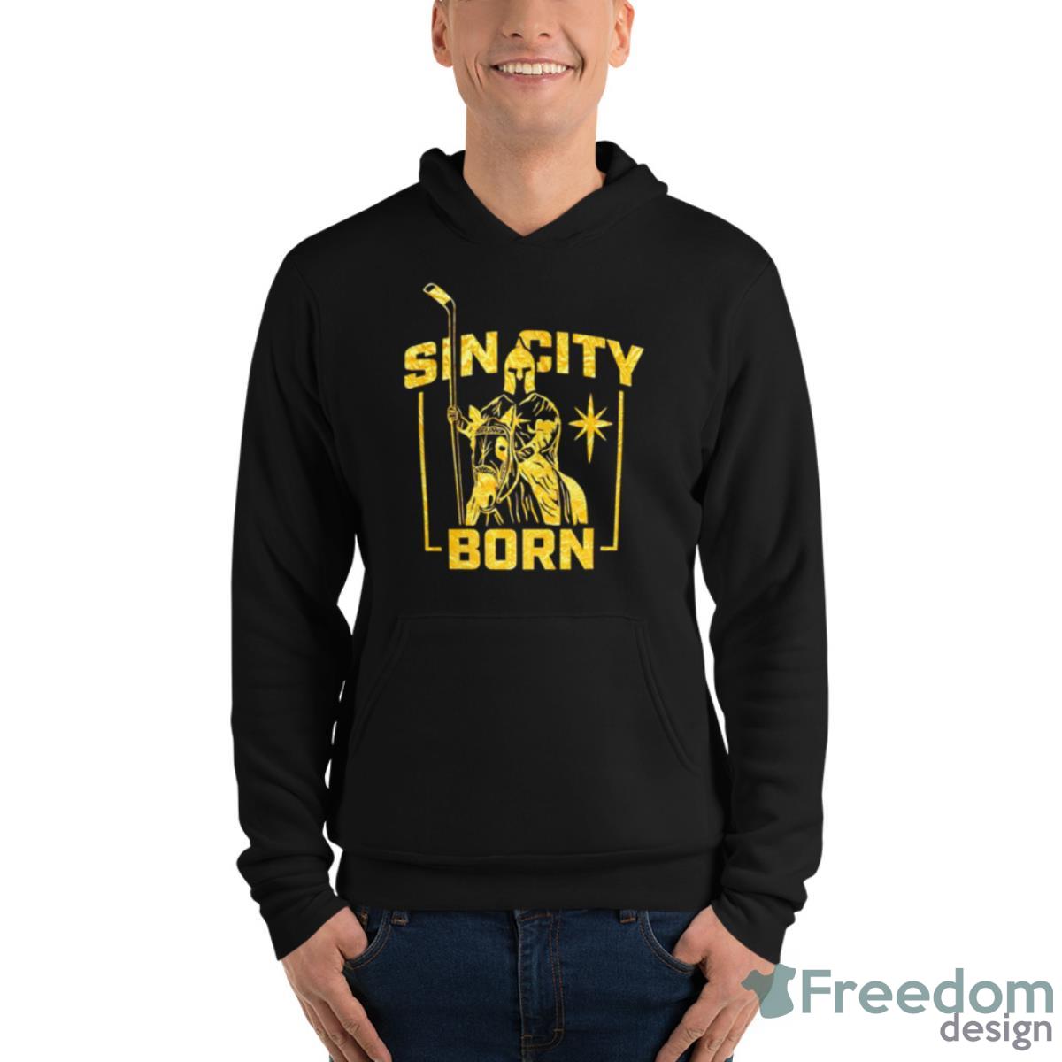 Sin City Born Vegas Golden Knights Shirt - Unisex Fleece Pullover Hoodie Sin City Born Vegas Golden Knights Shirt - Unisex Fleece Pullover Hoodie