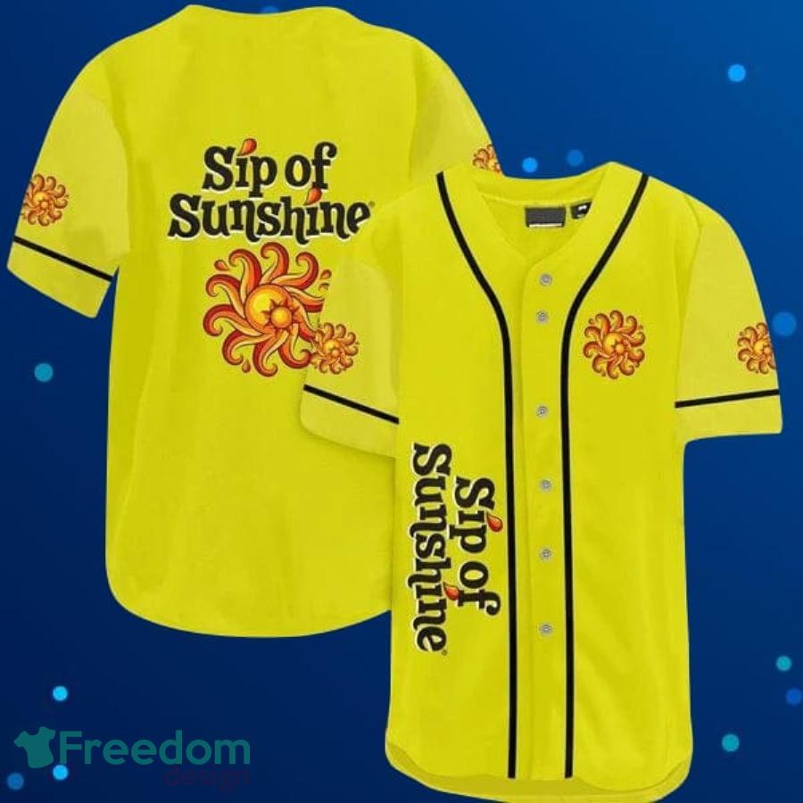 Sip Of Sunshine Baseball Jersey For Men And Women Product Photo 1