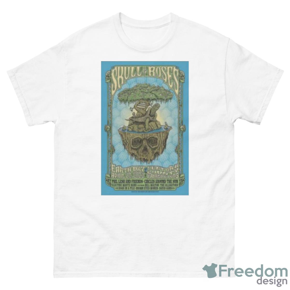 Skull & Roses Music Festival 2023 Ventura CA Poster Shirt - 500 Men’s Classic Tee Gildan