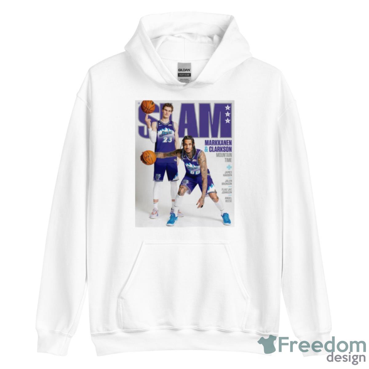 SLAM 243 Lauri Markkanen And Jordan Clarkson Shirt - Unisex Heavy Blend Hooded Sweatshirt