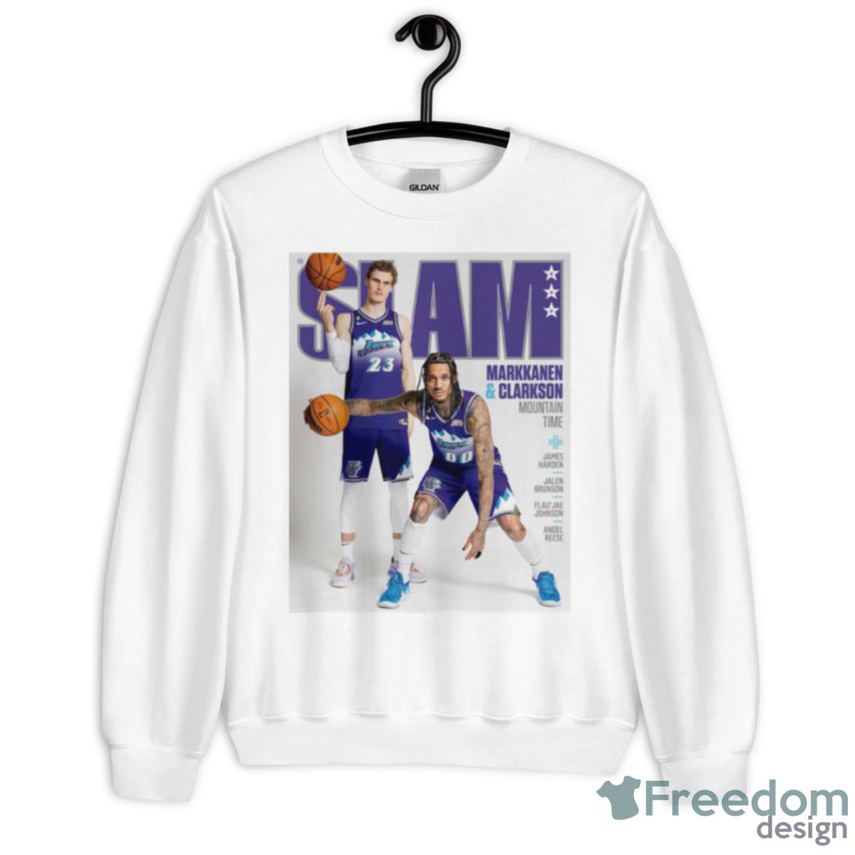 SLAM 243 Lauri Markkanen And Jordan Clarkson Shirt - Unisex Heavy Blend Crewneck Sweatshirt