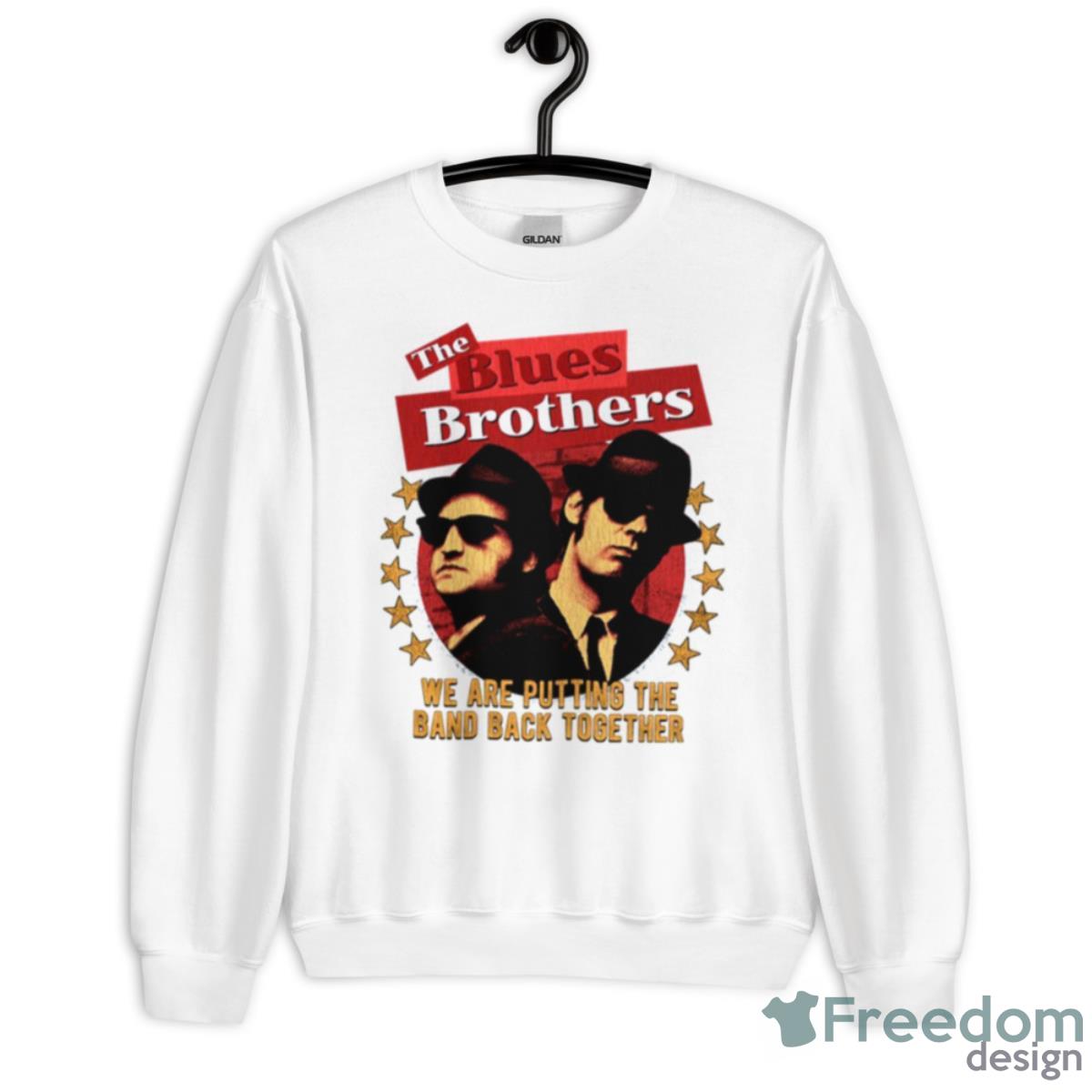 Slim Fit Creme Retro Wave The Blues Brothers Shirt - Unisex Heavy Blend Crewneck Sweatshirt