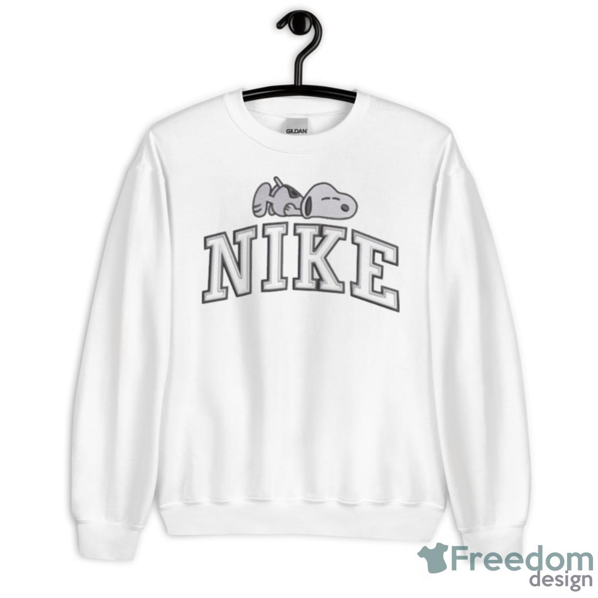 Snoopy Nike Embroidery Shirt - Unisex Heavy Blend Crewneck Sweatshirt