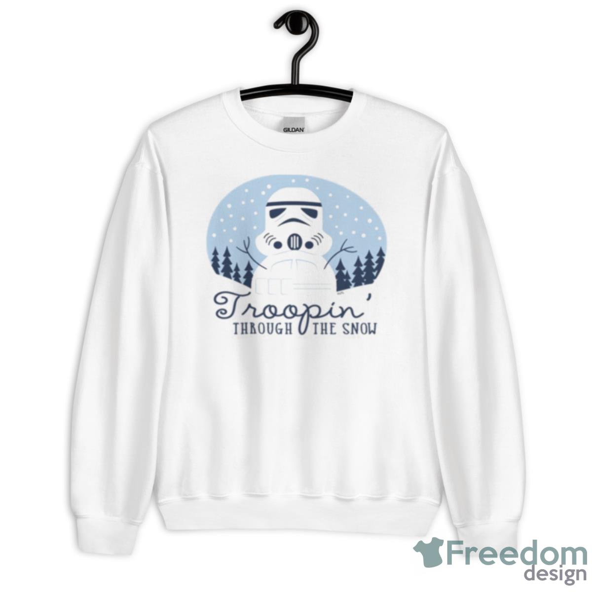 Snowman Troopin’ Through The Snow Stormtrooper Shirt - Unisex Heavy Blend Crewneck Sweatshirt