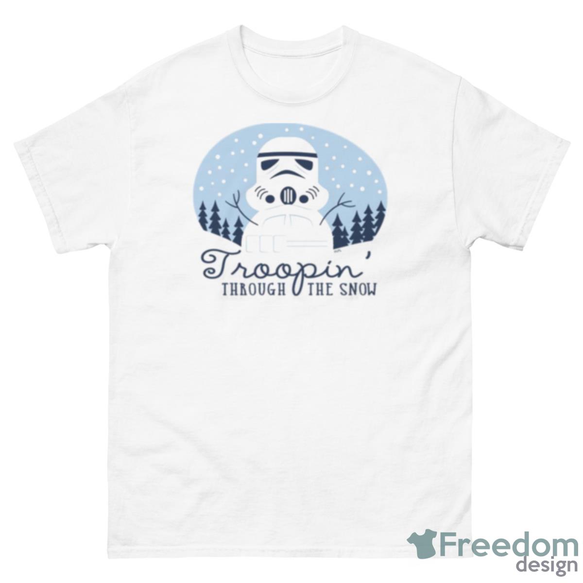 Snowman Troopin’ Through The Snow Stormtrooper Shirt - 500 Men’s Classic Tee Gildan