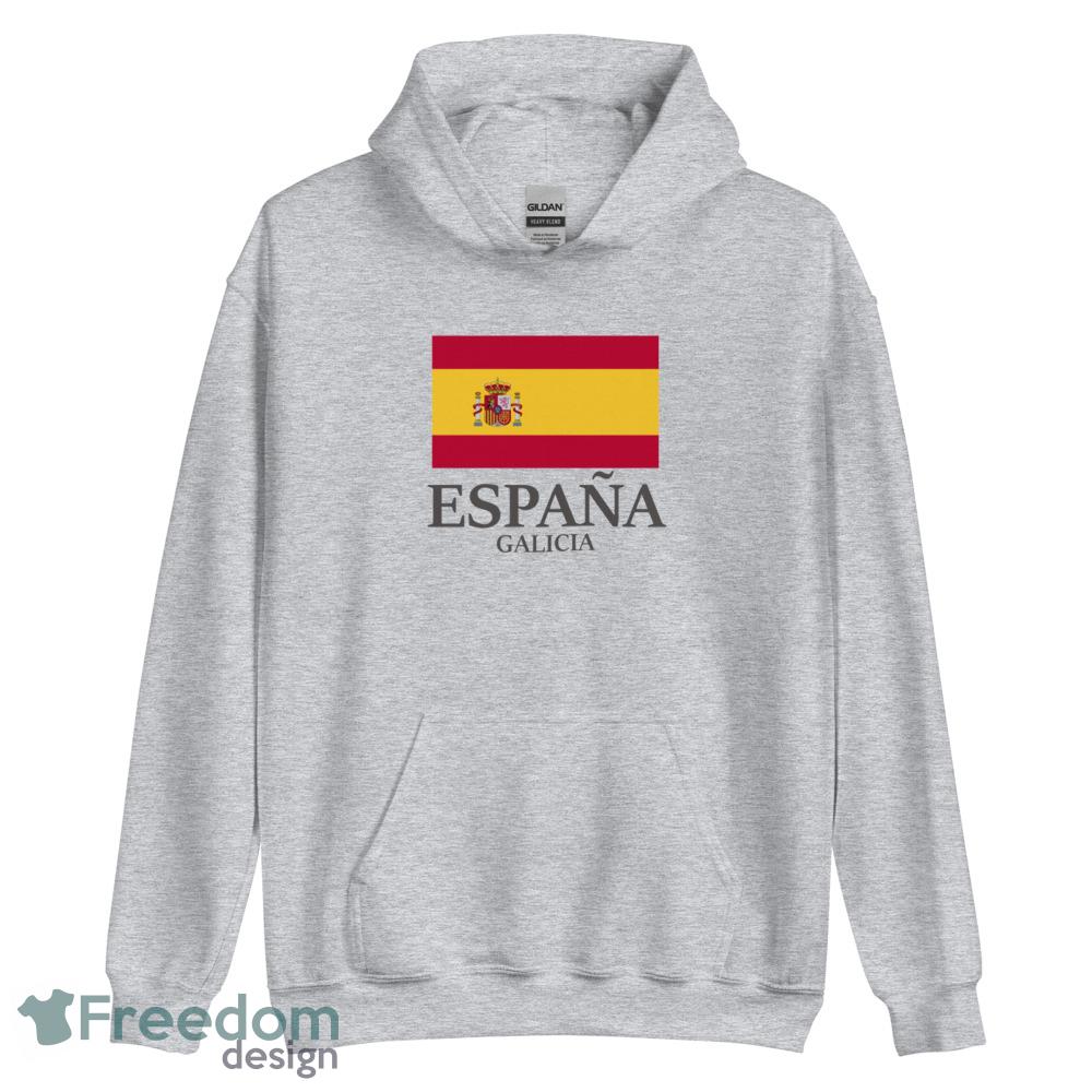 Spanien Galicia Flagge Reise Europa Urlaub T shirt image Spanien Galicia Flagge Reise Europa Urlaub T shirt - Unisex Heavy Blend Hooded Sweatshirt