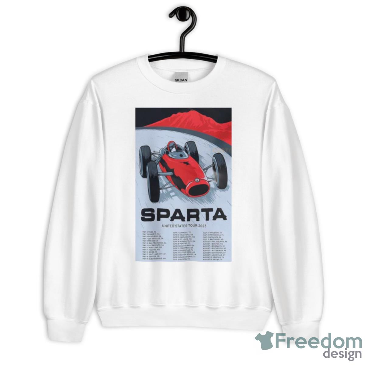 Sparta United States Tour 2023 Poster Shirt - Unisex Heavy Blend Crewneck Sweatshirt