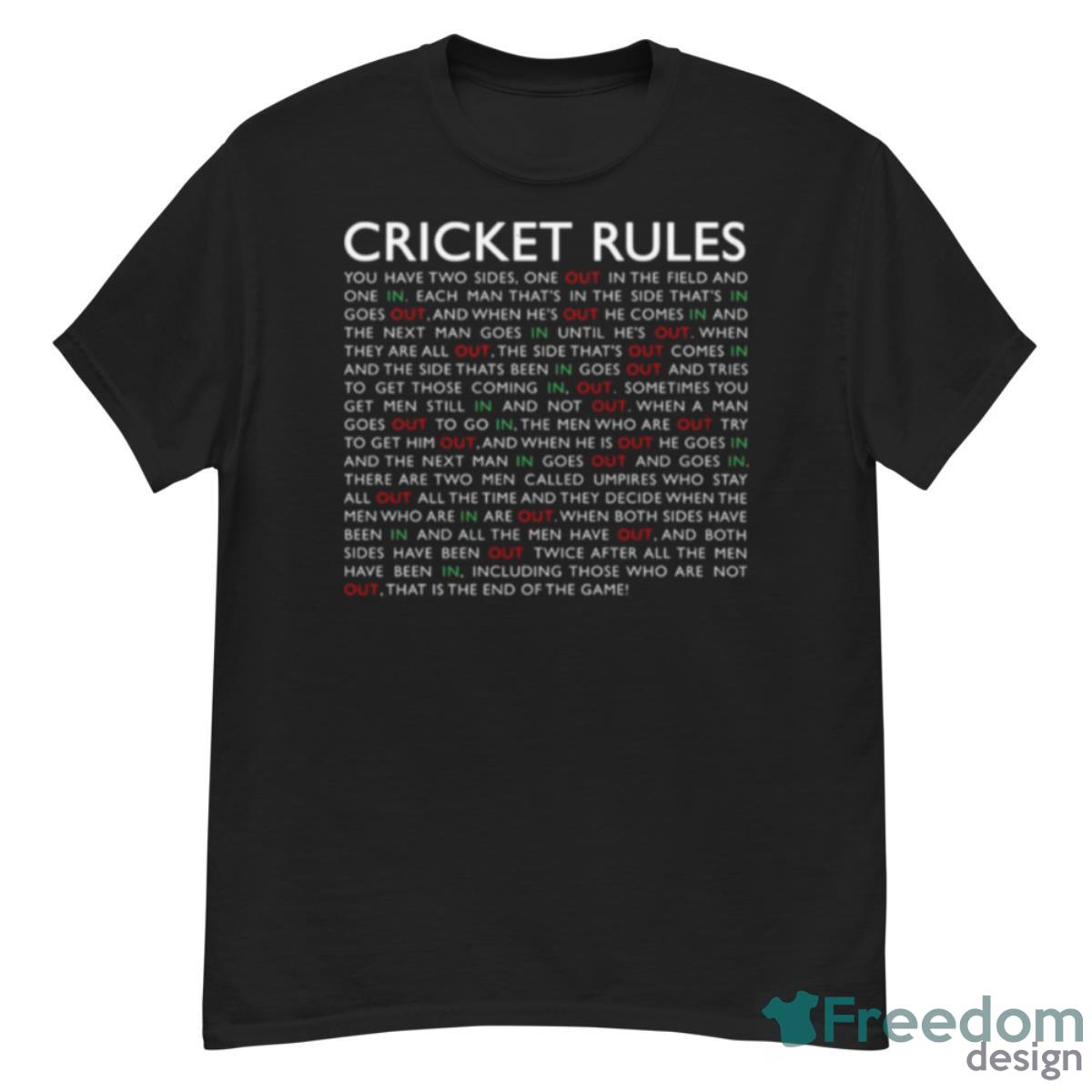 Sports Design Cricket Rules Shirt - G500 Men’s Classic T-Shirt