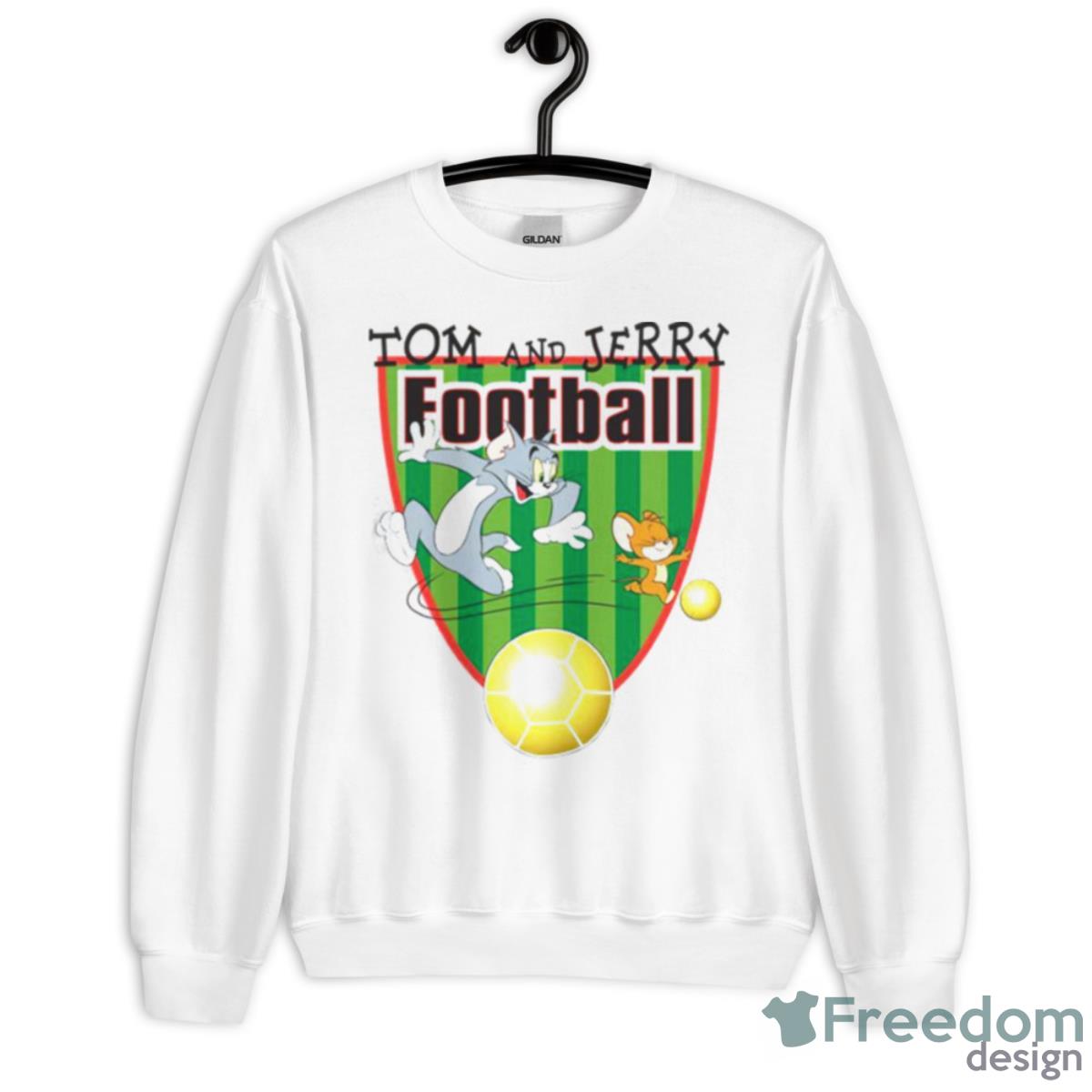 Sports Lover Soccer Football Tom And Jerry Shirt - Unisex Heavy Blend Crewneck Sweatshirt