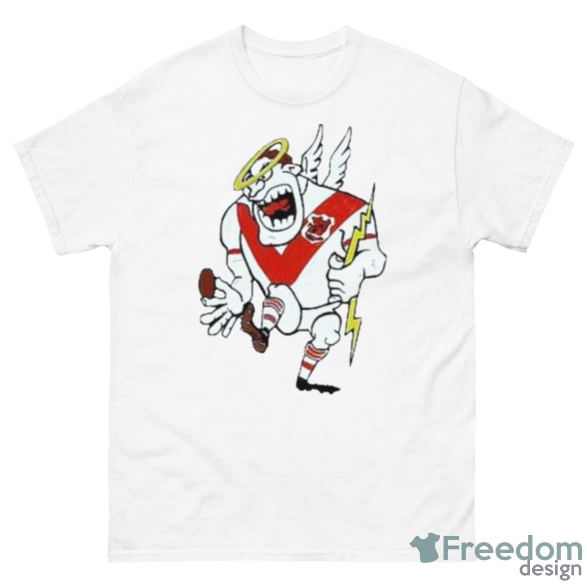 St George Dragons Retro Rugby Shirt - 500 Men’s Classic Tee Gildan