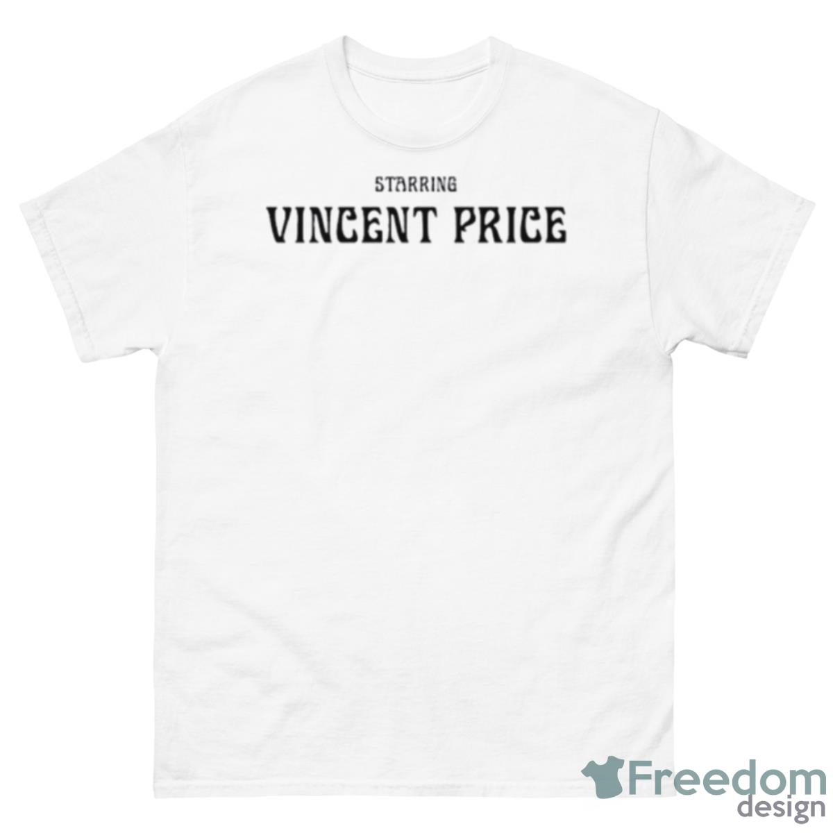 Starring Vincent Price Shirt - 500 Men’s Classic Tee Gildan