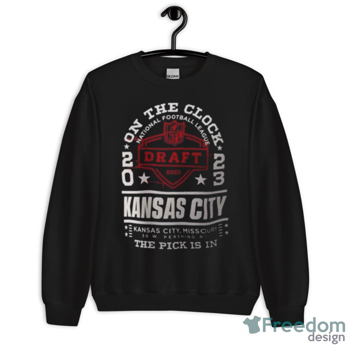 NFL Draft 2023 Kansas City On The Clock shirt, hoodie, sweater, long sleeve  and tank top