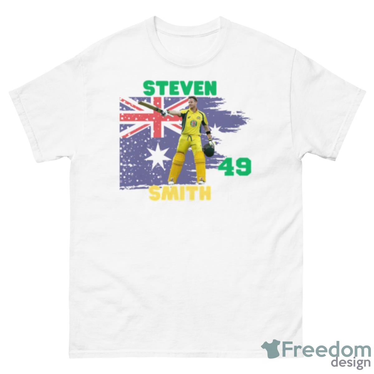 Steven Smith Australian Batter Cricket Shirt - 500 Men’s Classic Tee Gildan