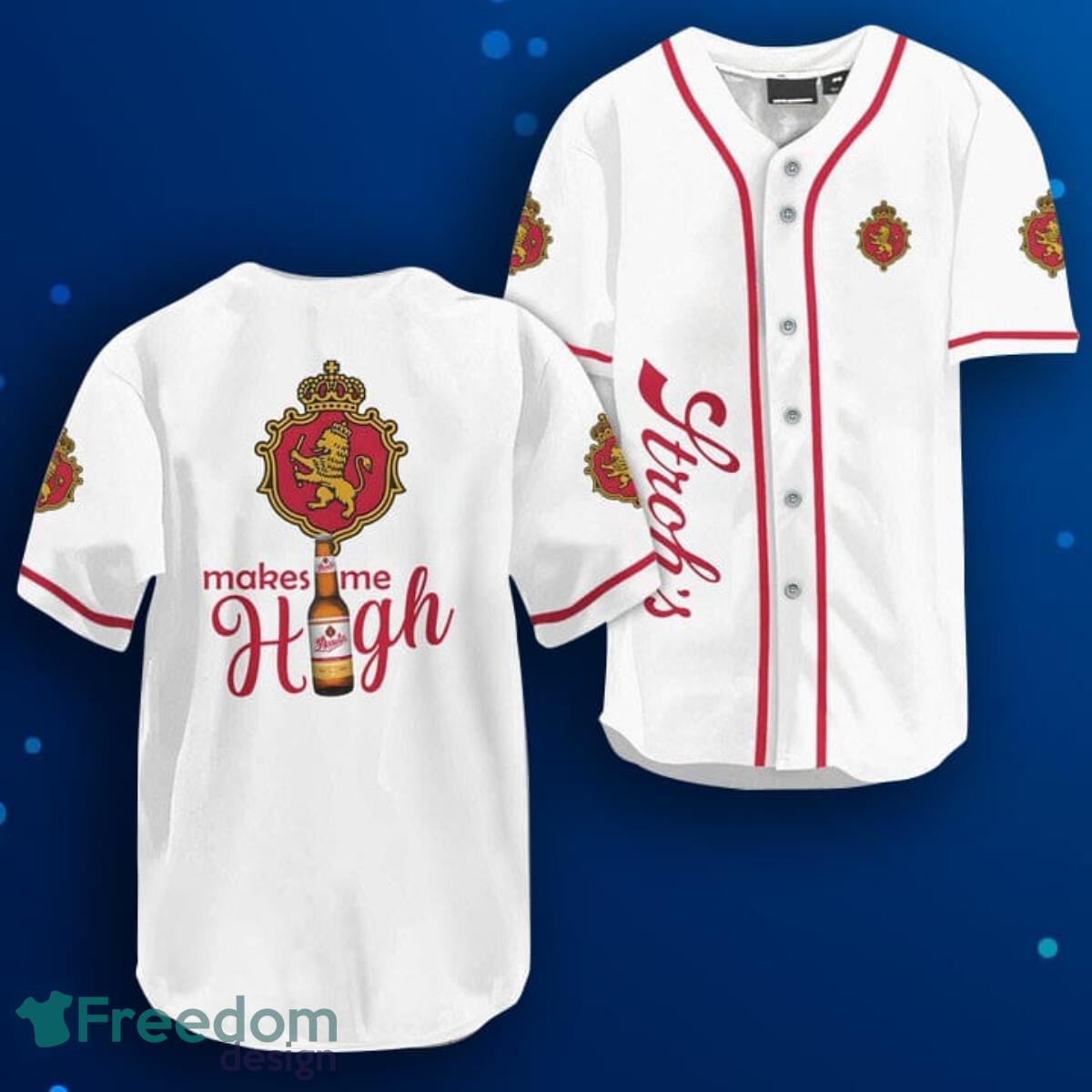 Stroh's Brewery Make Me High Baseball Jersey Product Photo 1