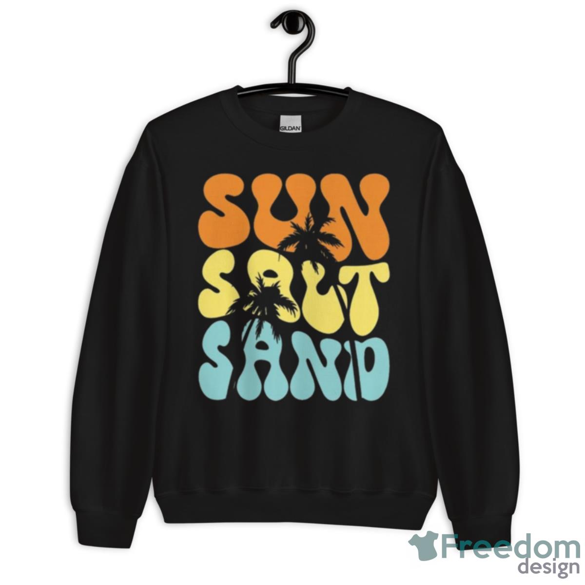 Sun Salt Sand Beach Summer Vacation Shirt - Unisex Crewneck Sweatshirt