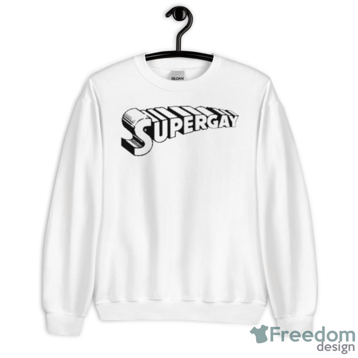 Supergay Superman Logo Parody Shirt - Unisex Heavy Blend Crewneck Sweatshirt