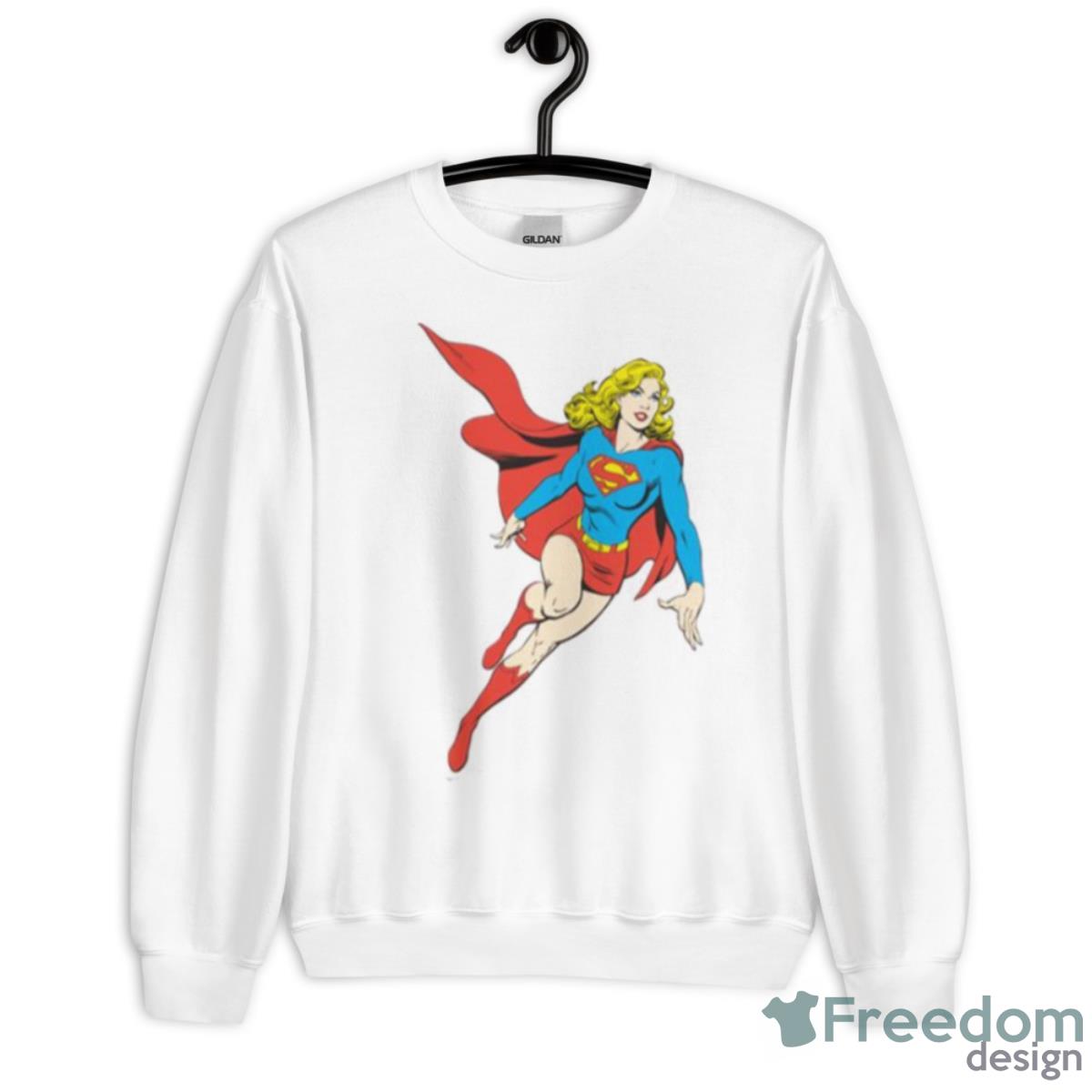 Supergirl On The Move Shirt - Unisex Heavy Blend Crewneck Sweatshirt