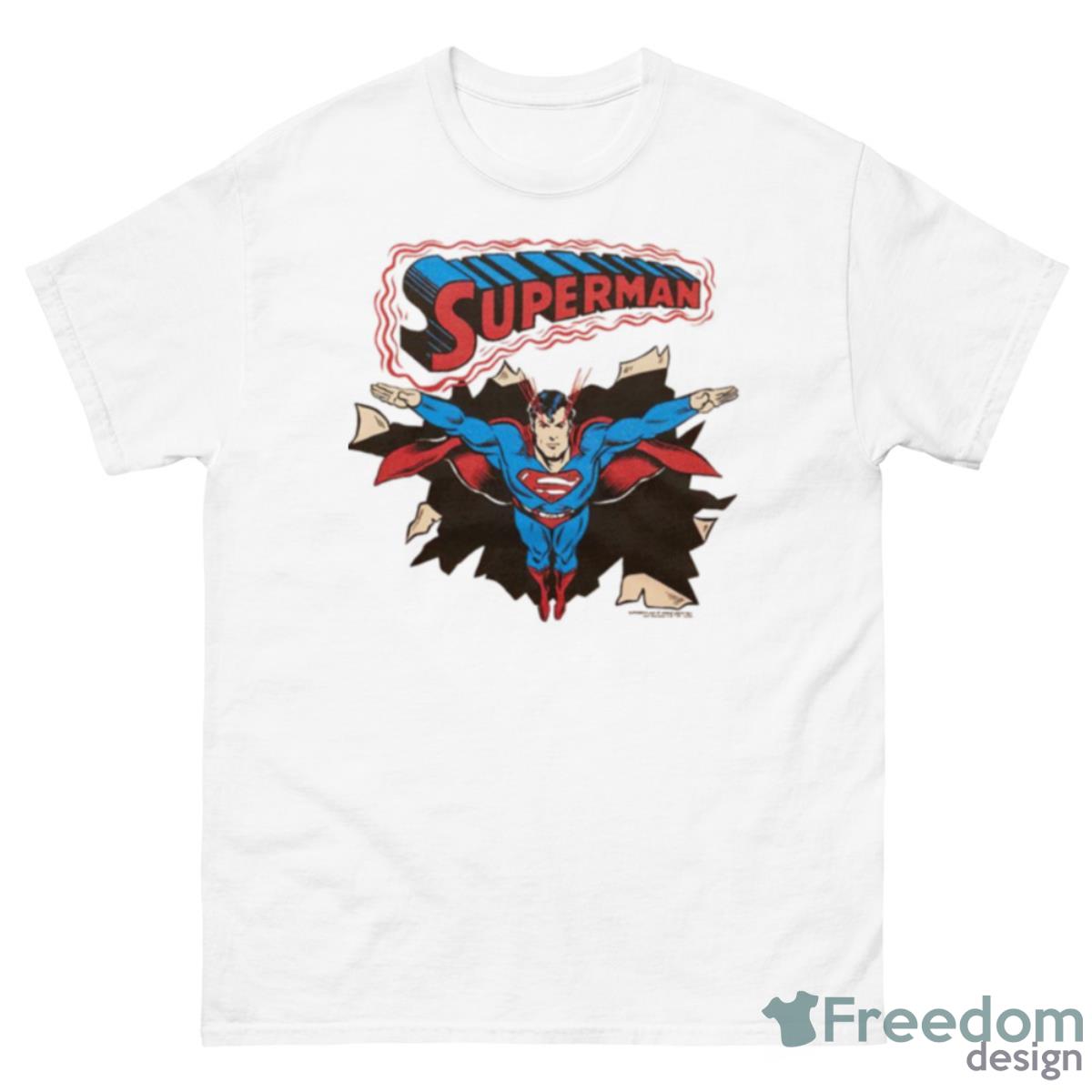 Superman Heat Vision Shirt - 500 Men’s Classic Tee Gildan