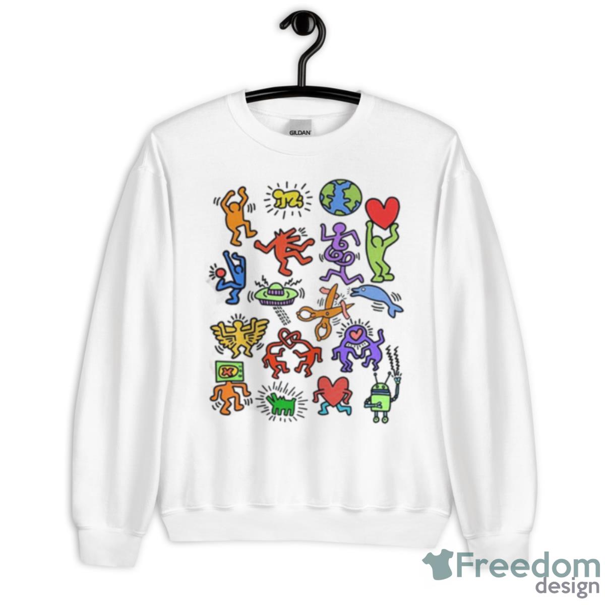 Symbols Keith Haring Shirt - Unisex Heavy Blend Crewneck Sweatshirt