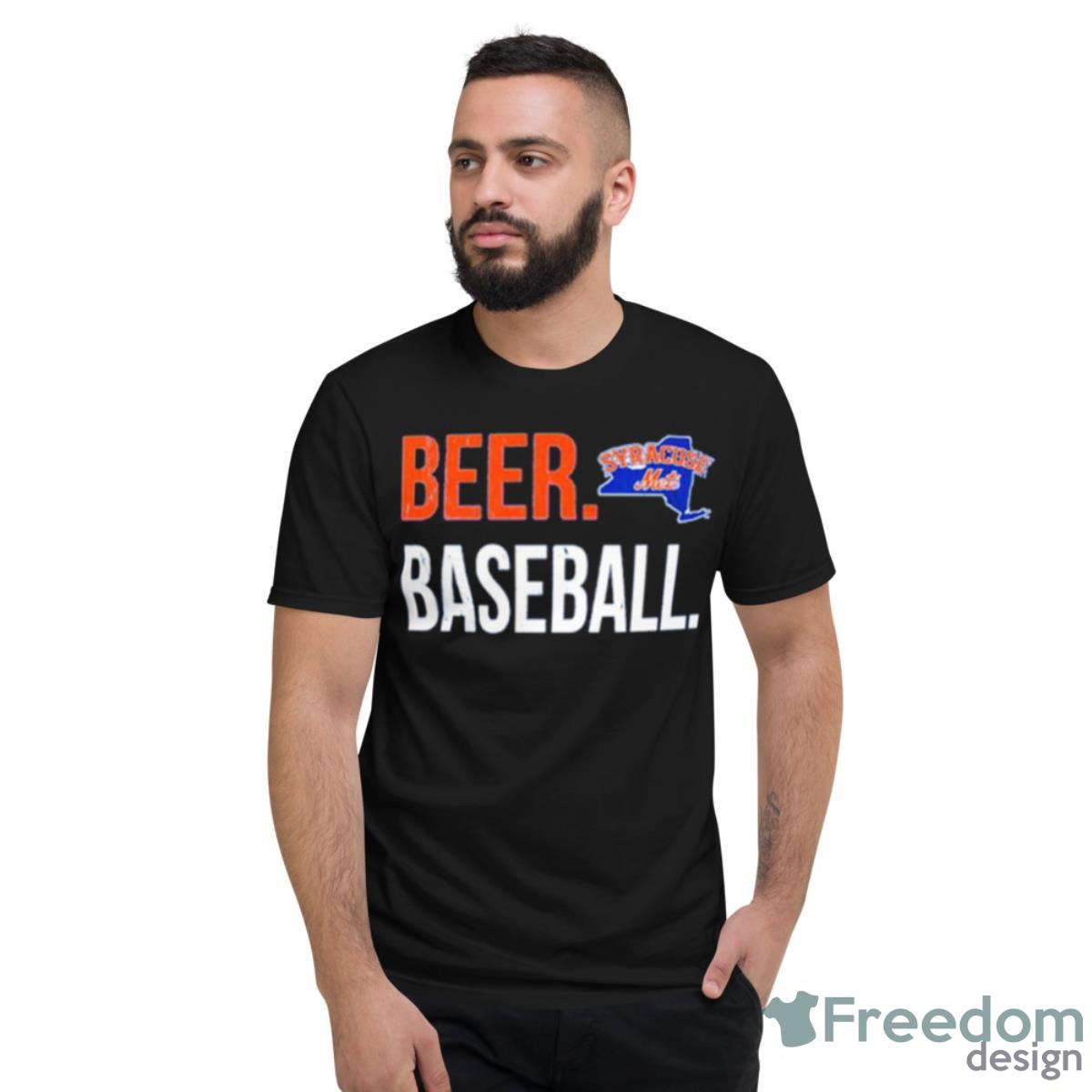 Syracuse Mets Royal Beer Baseball Shirt - Short Sleeve T-Shirt