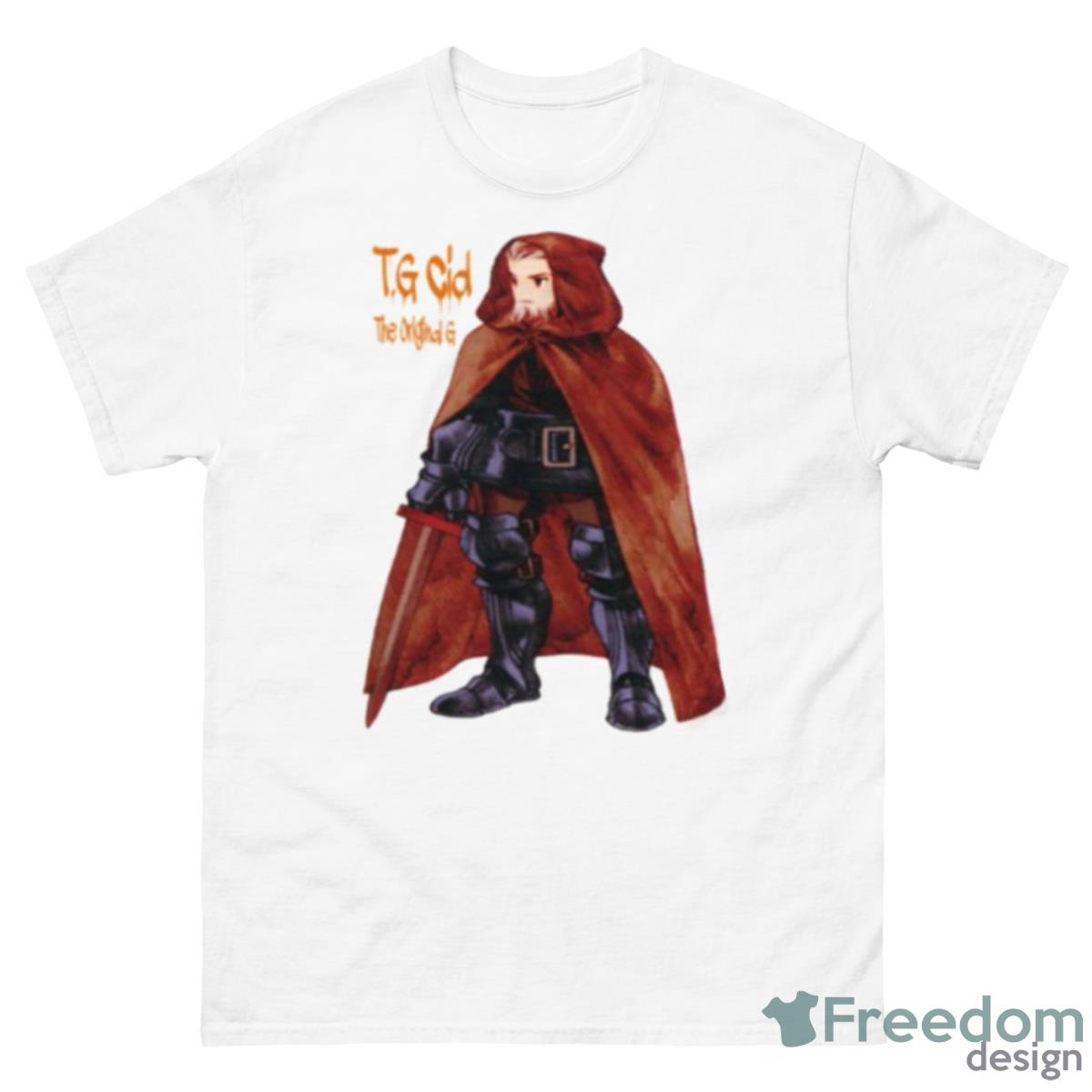 T G Cid Orlandu Final Fantasy Tactics Shirt - 500 Men’s Classic Tee Gildan