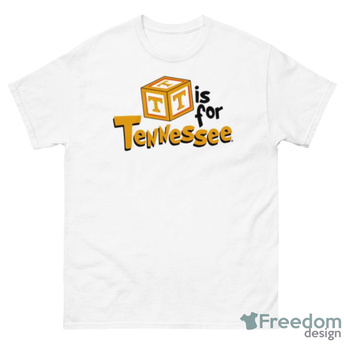 T Is For Tennessee Shirt - 500 Men’s Classic Tee Gildan