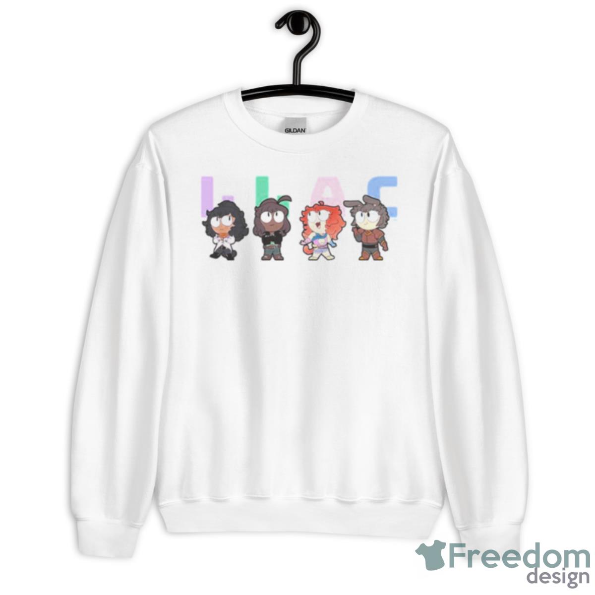 Team Llac Chibis Rwby Shirt - Unisex Heavy Blend Crewneck Sweatshirt