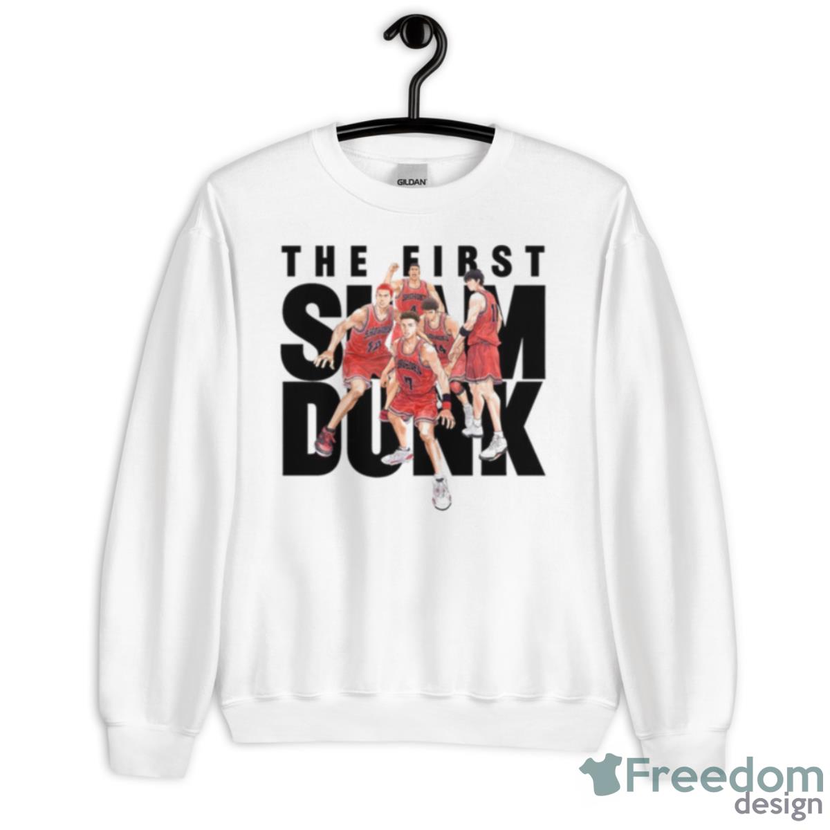 Team The First Slam Dunk Art Shirt - Unisex Heavy Blend Crewneck Sweatshirt