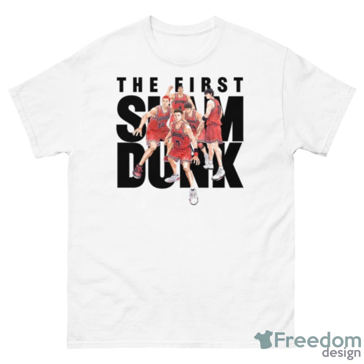 Team The First Slam Dunk Art Shirt - 500 Men’s Classic Tee Gildan