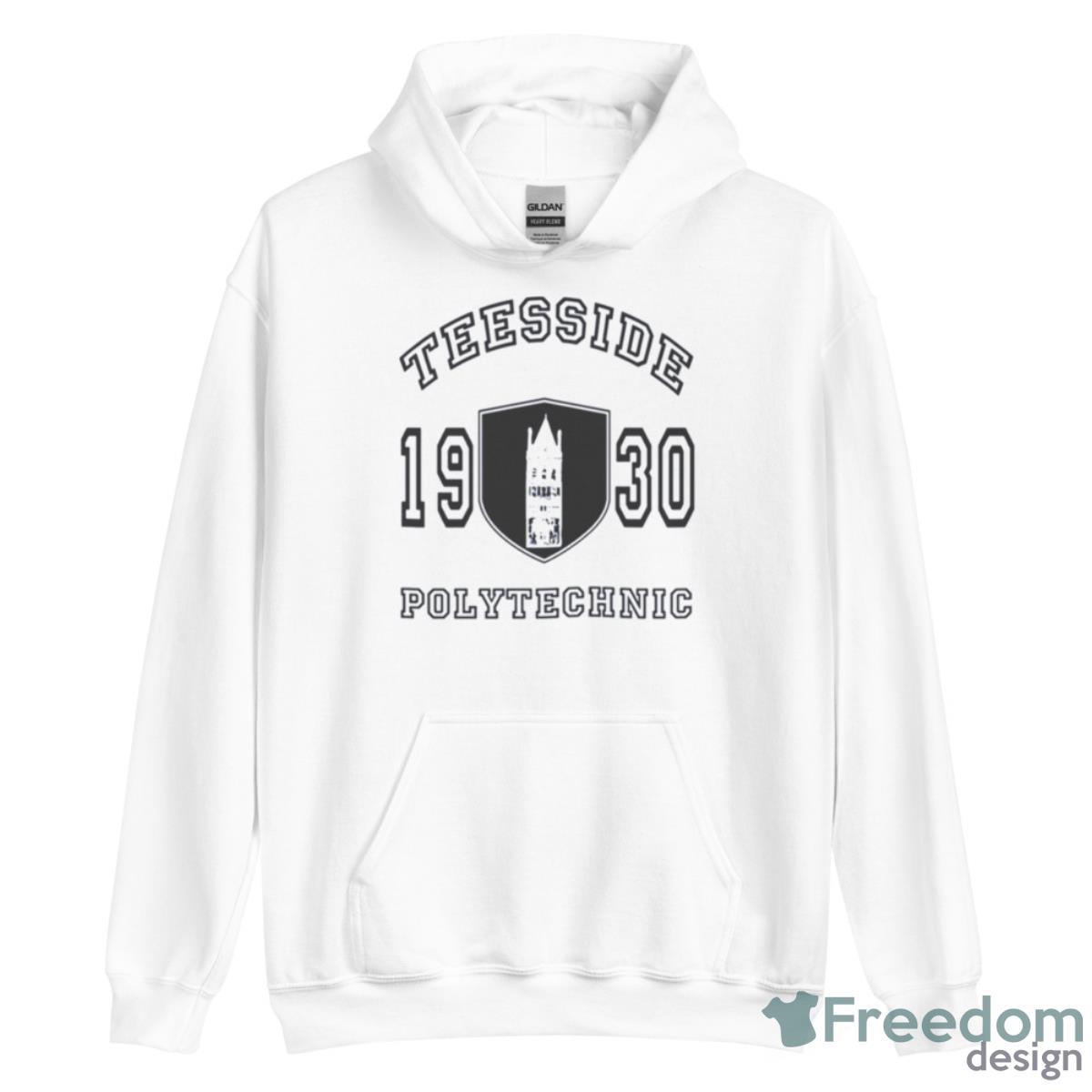 Teesside Polytechnic Middlesbrough Logo Shirt - Unisex Heavy Blend Hooded Sweatshirt