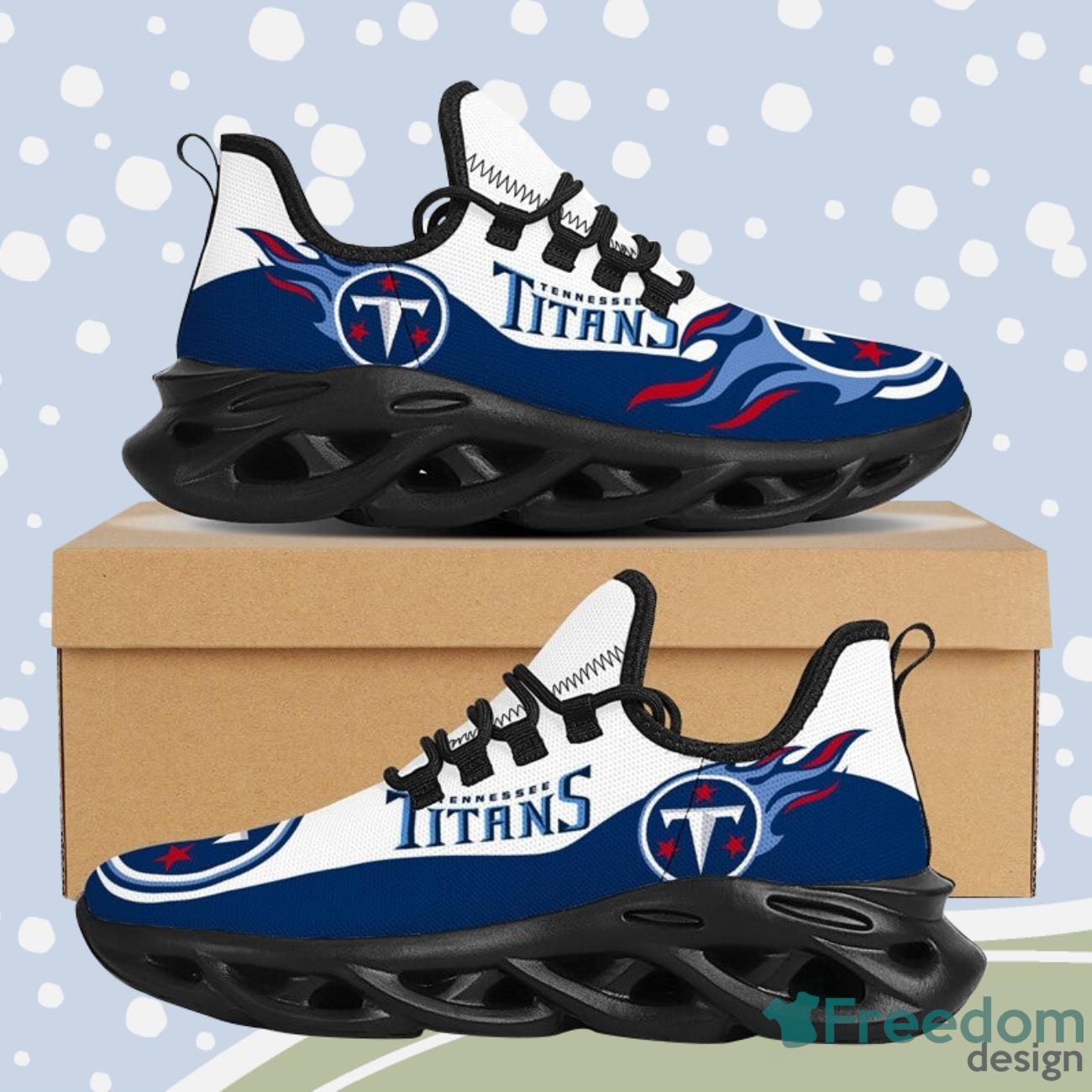 Tennessee Titans NFL Clunky Max Soul Shoes Custom Name Unique Gift For Fans  - Freedomdesign