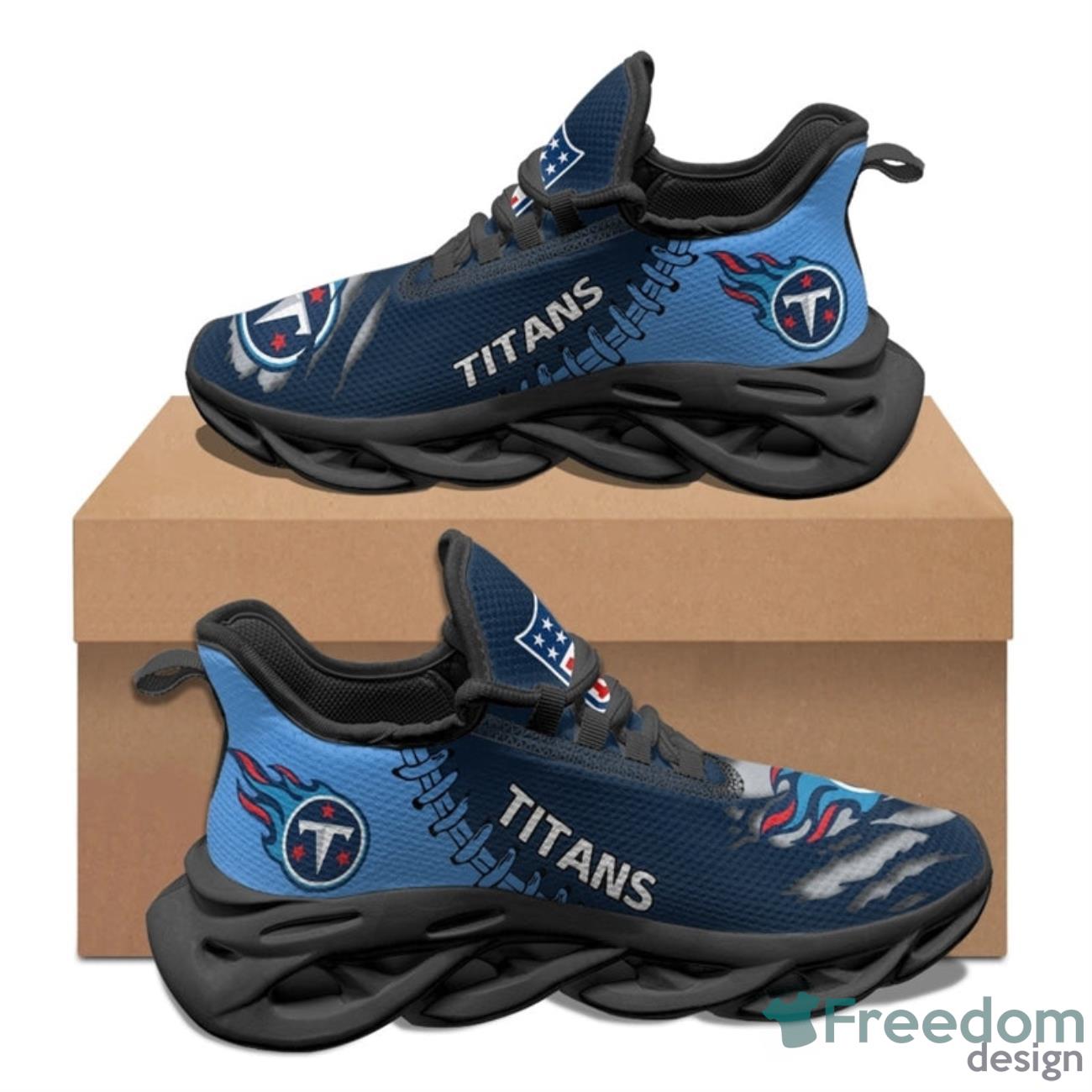 Tennessee Titans NFL Max Soul Sneakers Running Shoes Product Photo 2