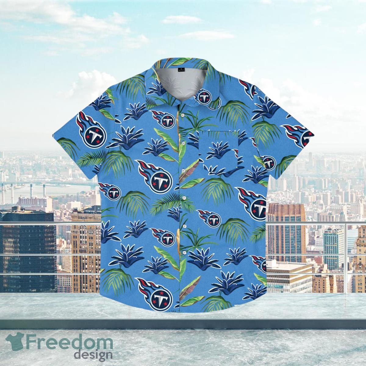 Tennessee Titans Sugarskull Short Sleeve Button Up Tropical Aloha