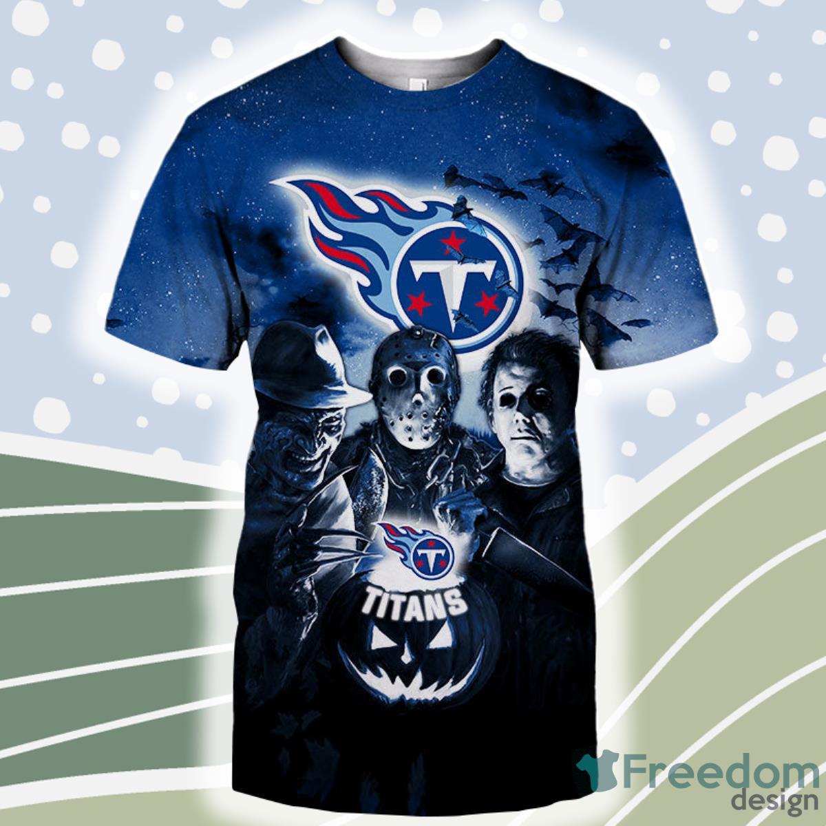 Tennessee Titans T shirt 3D Halloween Horror For Men And Women Product Photo 1