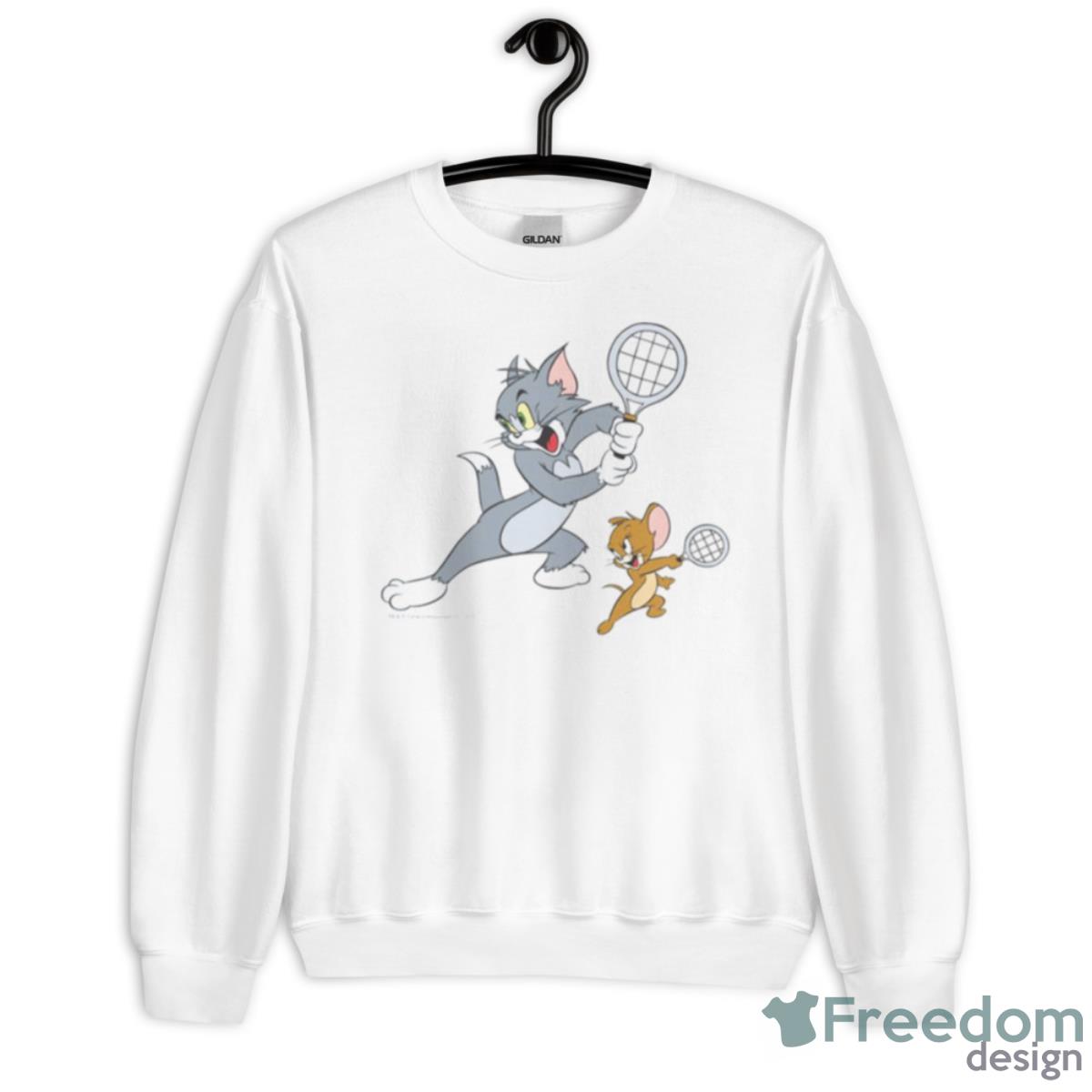 Tennis Squad Tom And Jerry Shirt - Unisex Heavy Blend Crewneck Sweatshirt