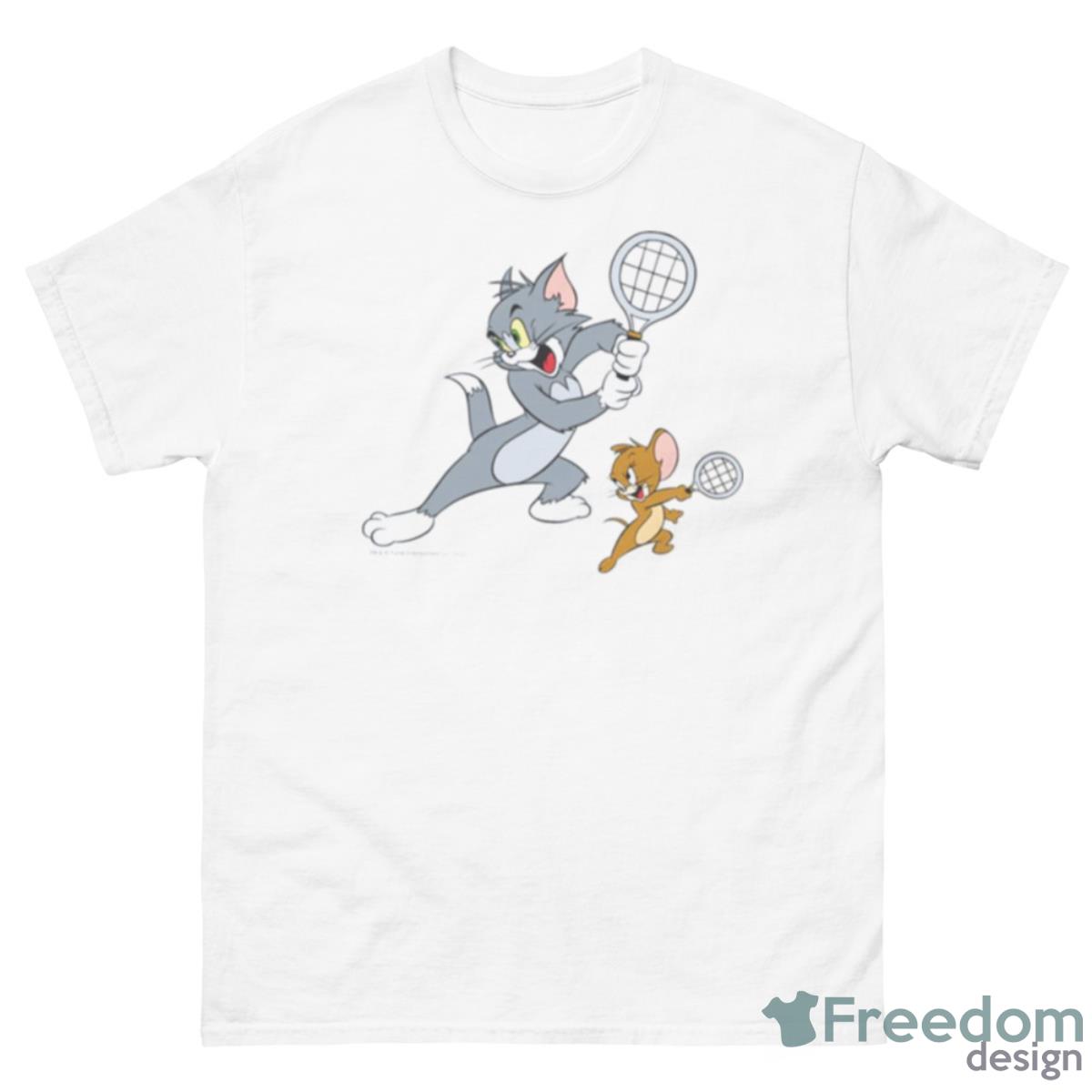 Tennis Squad Tom And Jerry Shirt - 500 Men’s Classic Tee Gildan